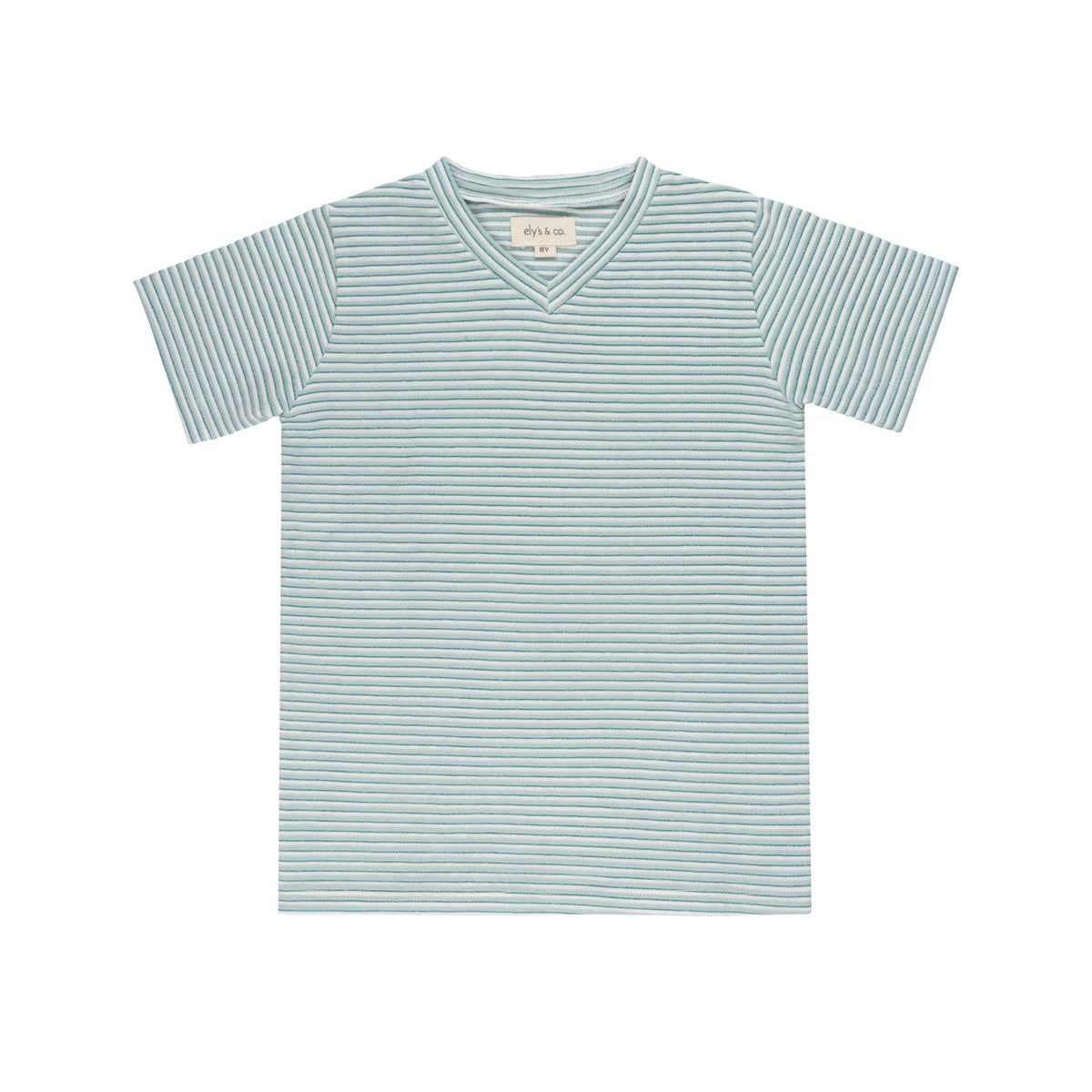 Ely's & Co Metallic Stripe Collection Footie - Blue