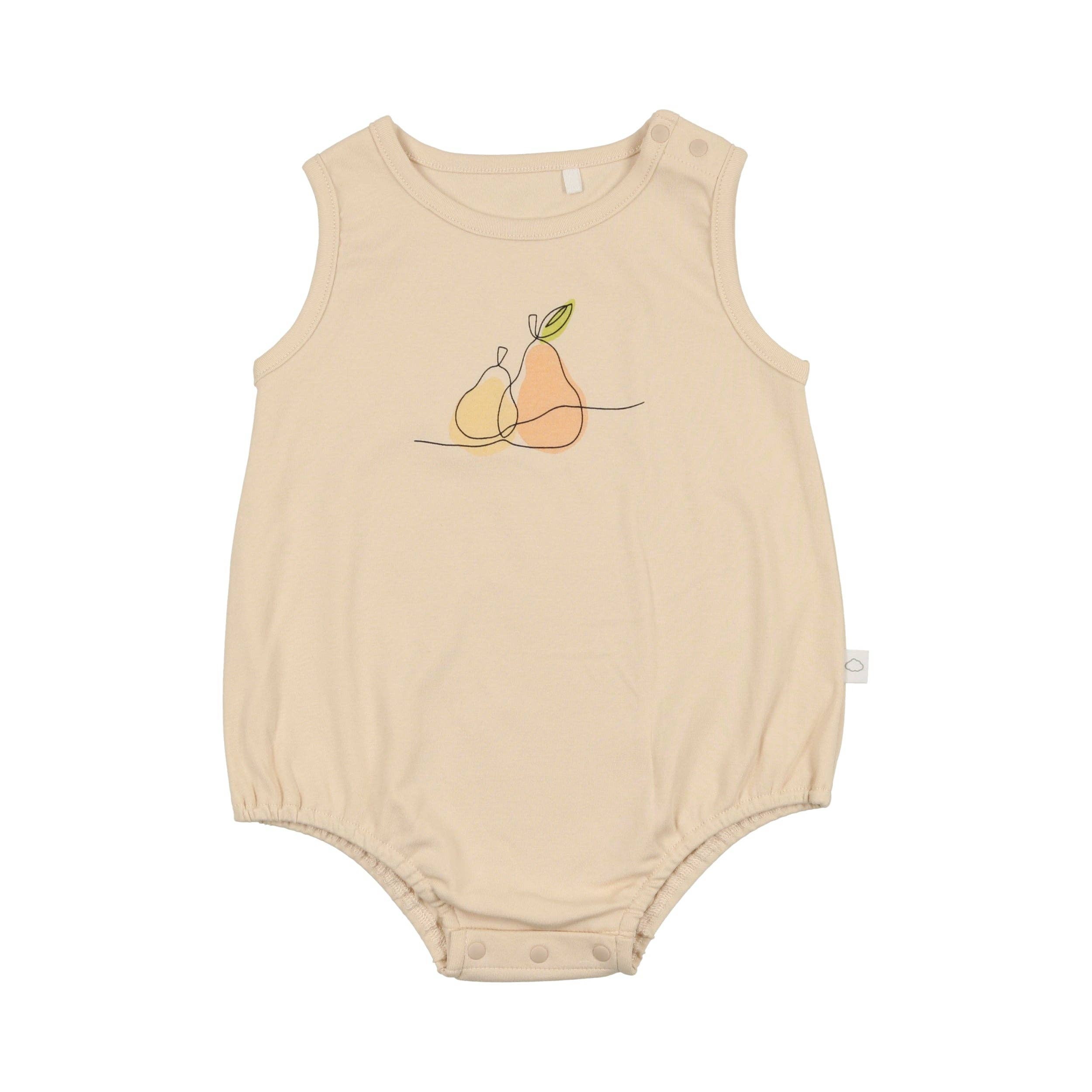 Pouf Baby Pear Graphic Romper