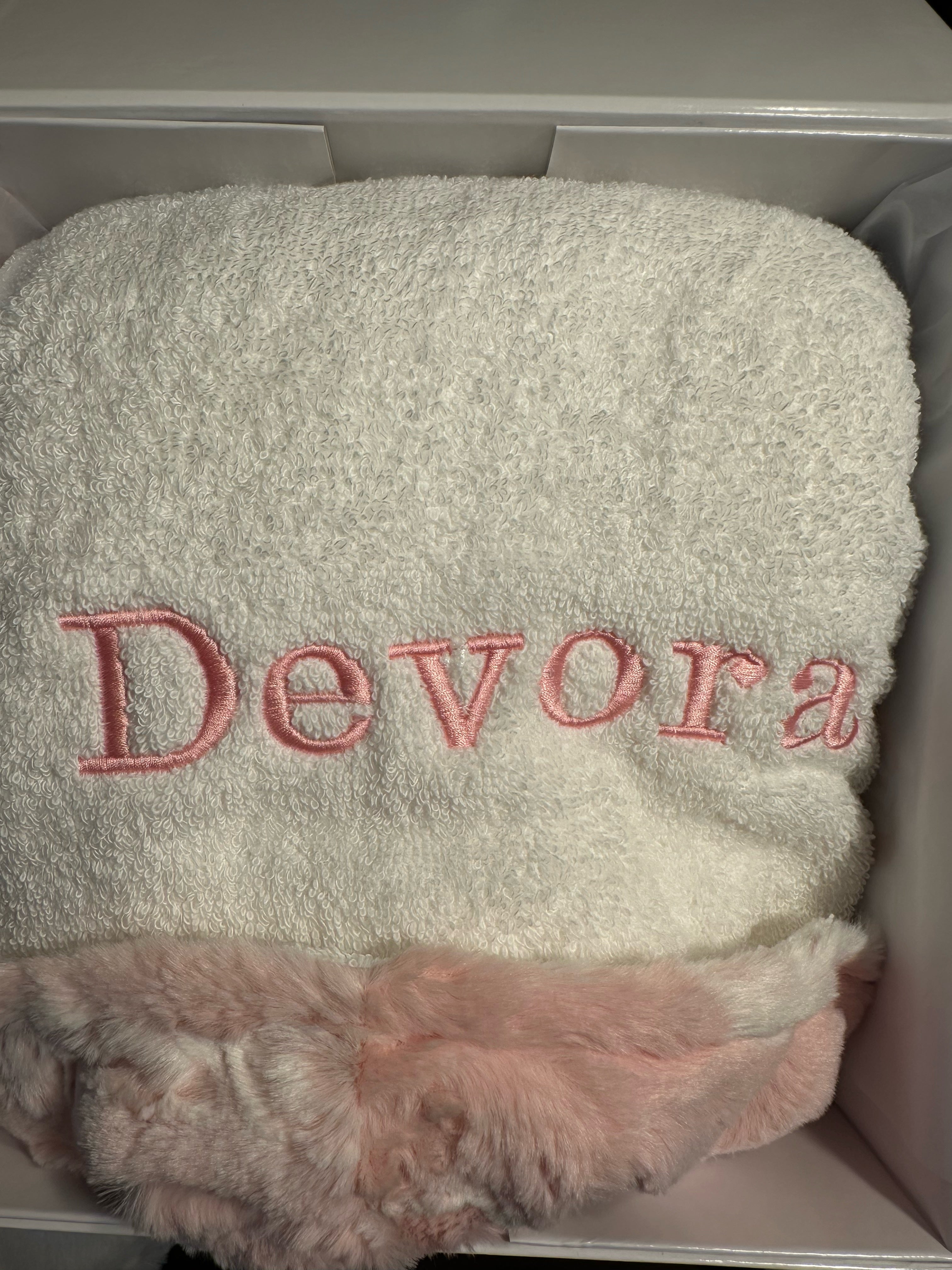 Winx + Blinx Summit Mauve Fuzzy Hooded Baby Towel