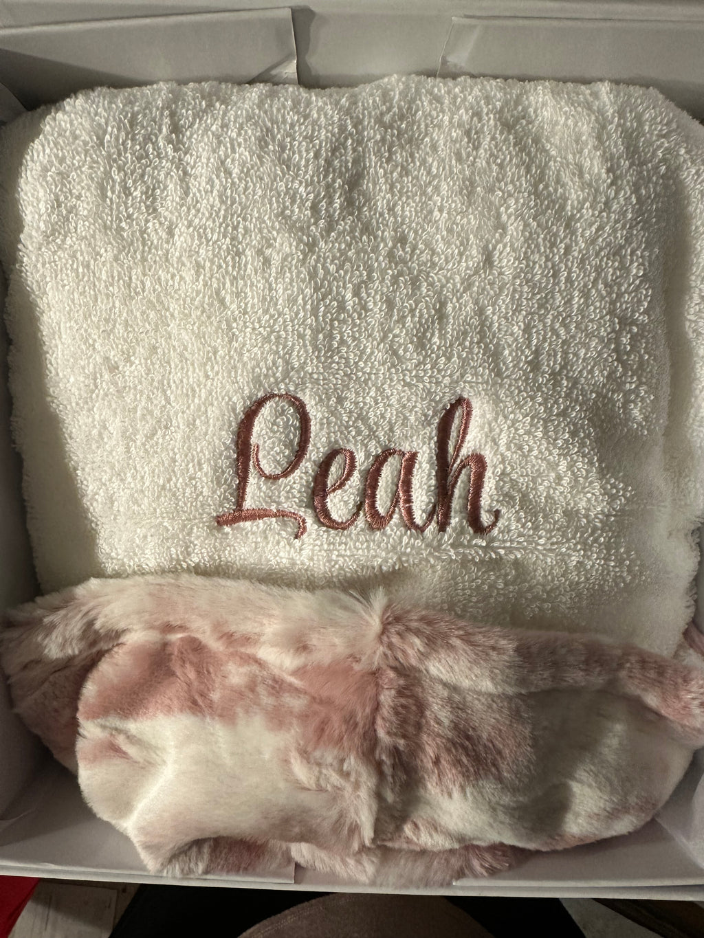 Winx + Blinx Marble Blush Fuzzy Hooded Baby Towel