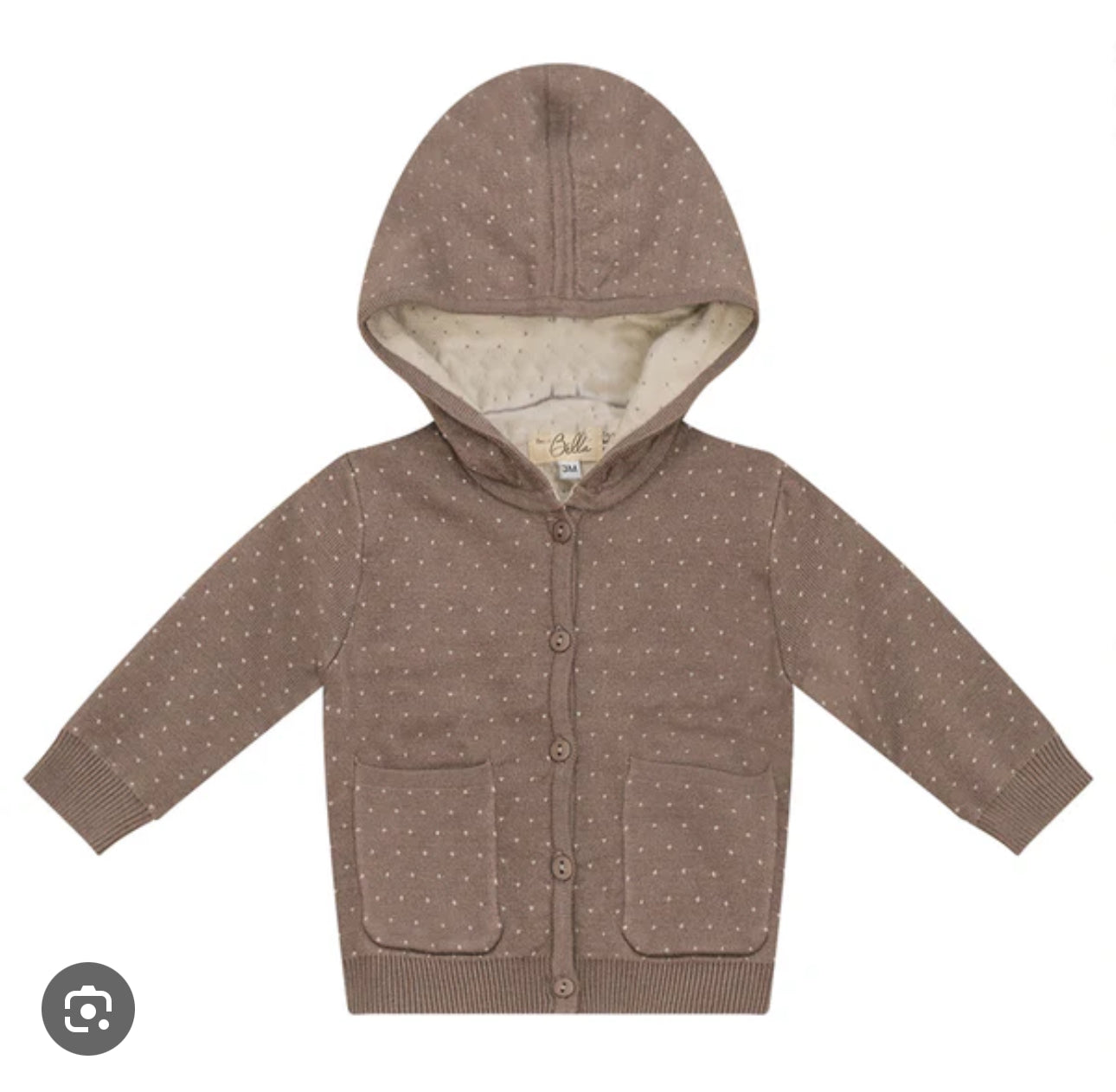 Bebe Bella Dot Knitted Baby Jacket