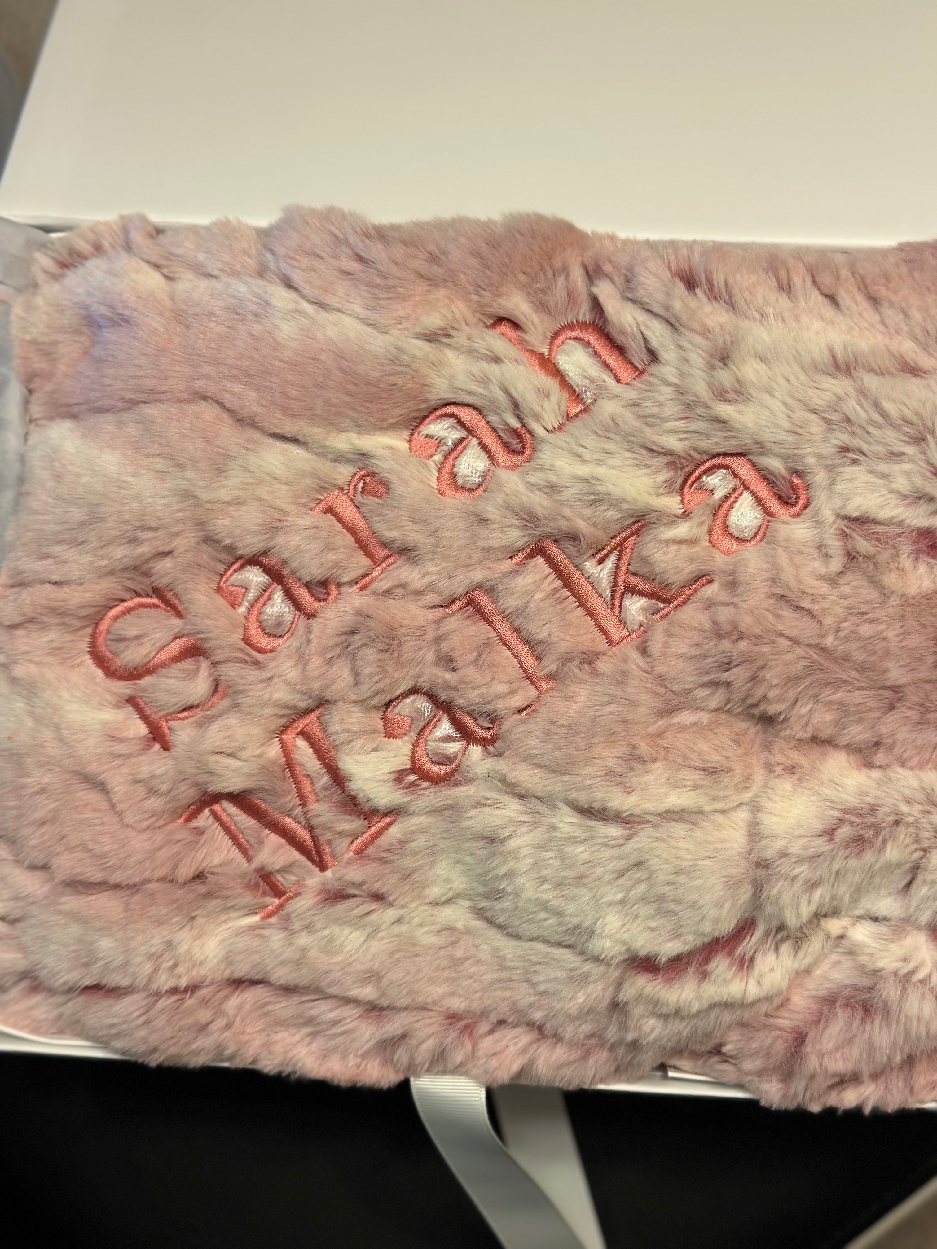 Winx + Blinx Lola Mauve Minky Blanket with Embroidery 