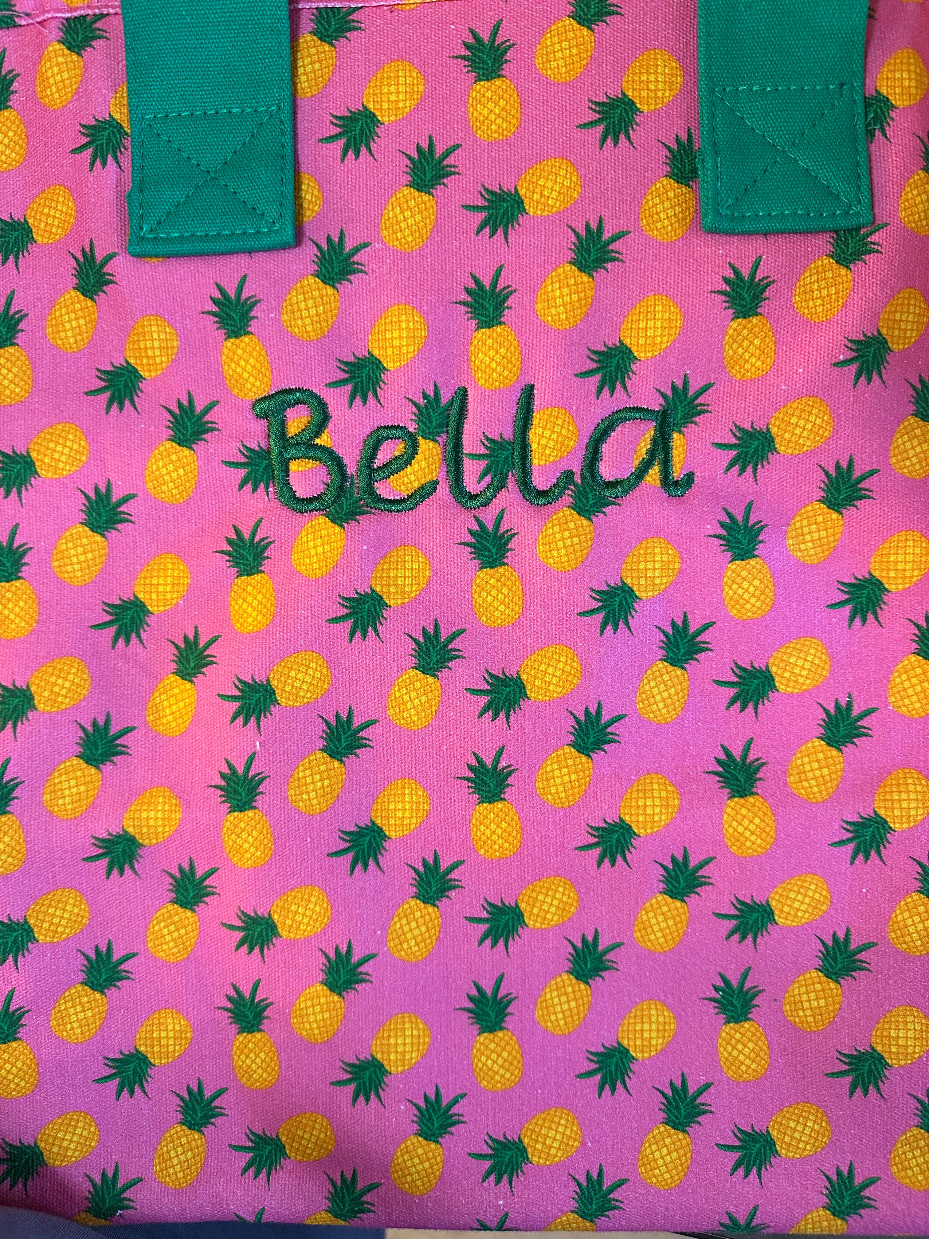 MeMoi Pineapple Makeup and Tote Bag Set