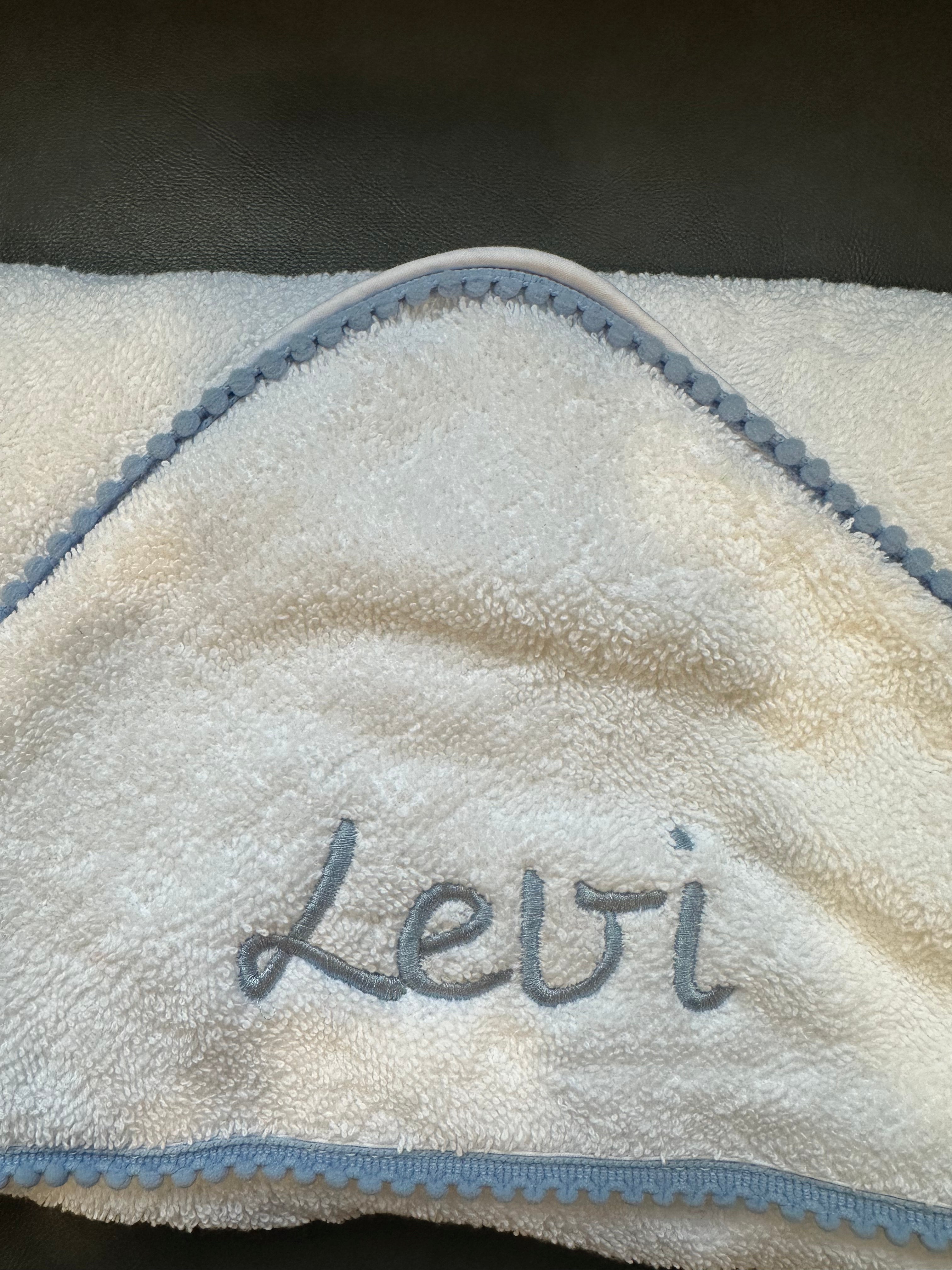 Winx + Blinx Blue Pom Trim Hooded Towel