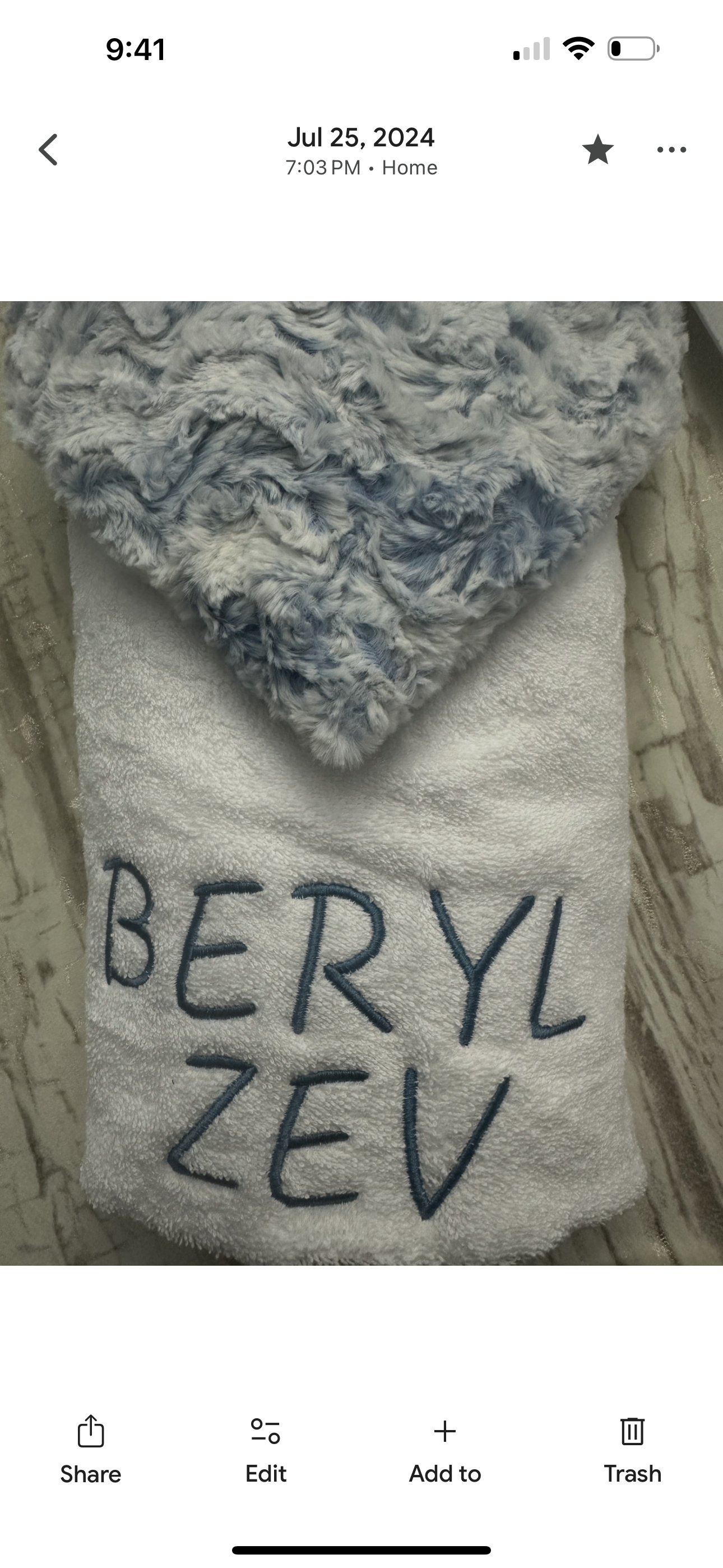Winx + Blinx Prince Fuzzy Hooded Baby Towel