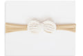 Adora Baby Crochet Petite Headband - Cream - Blissful Bundlz