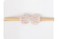 Adora Baby Crochet Petite Headband - Pale Blush - Blissful Bundlz
