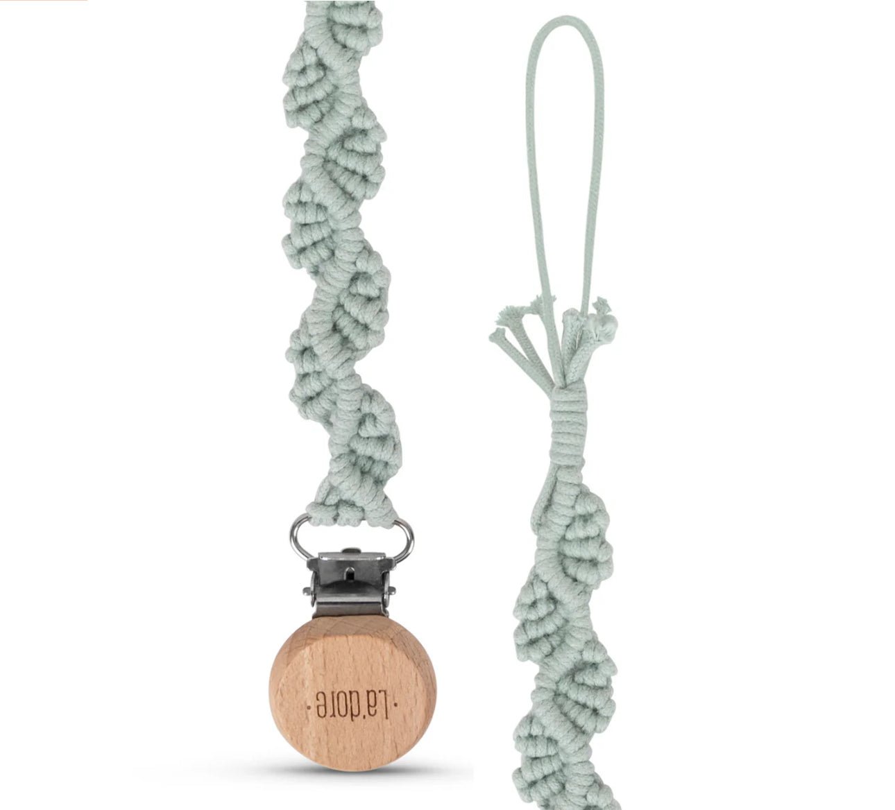 Adora Baby Ivy Macrame Pacifier Clip - Blissful Bundlz