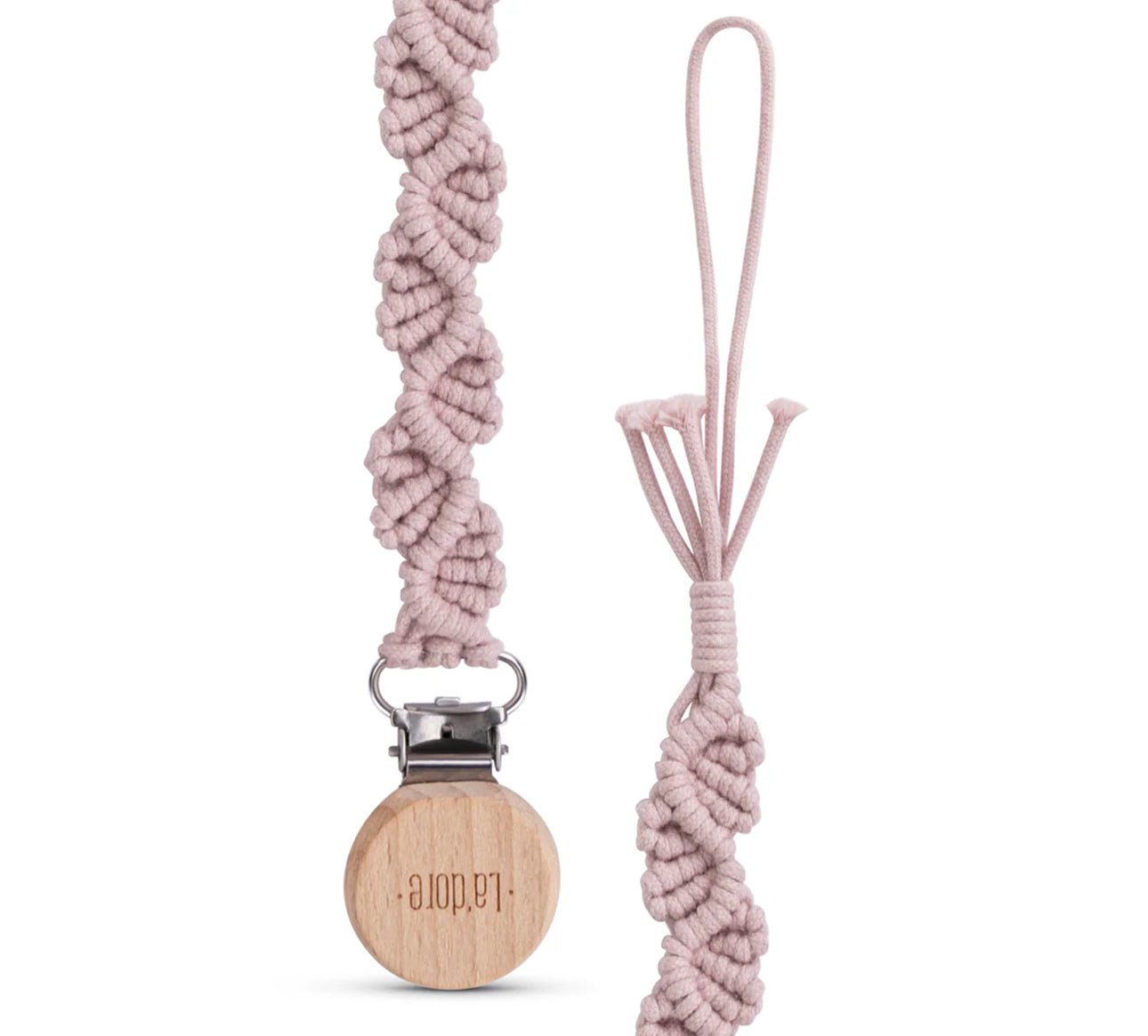 Adora Baby Ivy Macrame Pacifier Clip - Blissful Bundlz