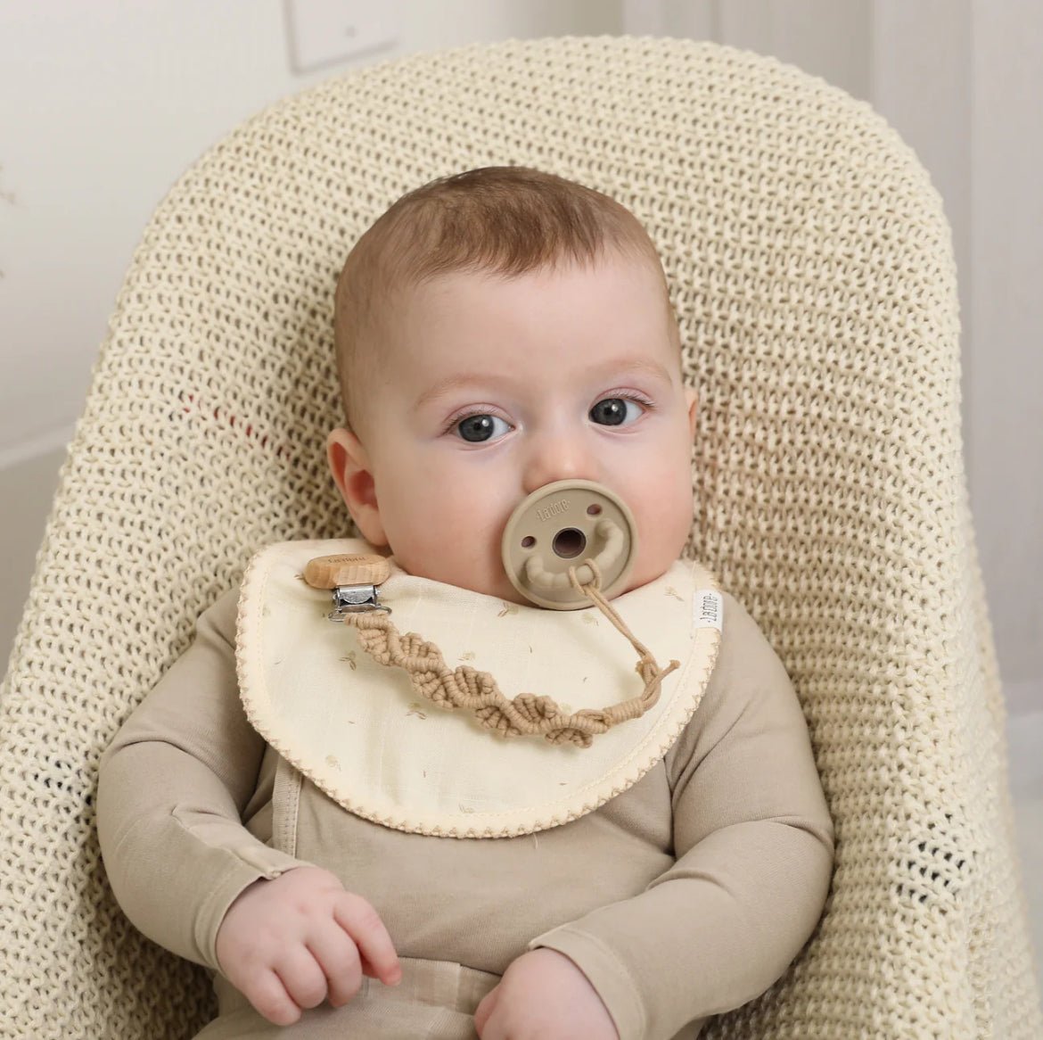 Adora Baby Ivy Macrame Pacifier Clip - Blissful Bundlz