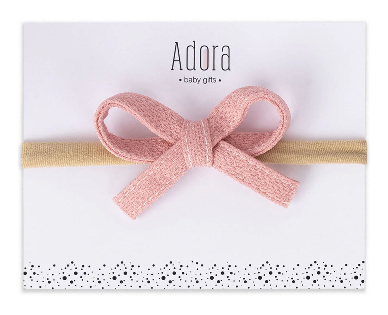 Adora Baby Mini Waffle Bow Headband - Blissful Bundlz