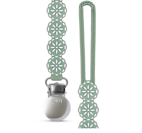 Adora Meadow Pacifier Clip - Sage - Blissful Bundlz