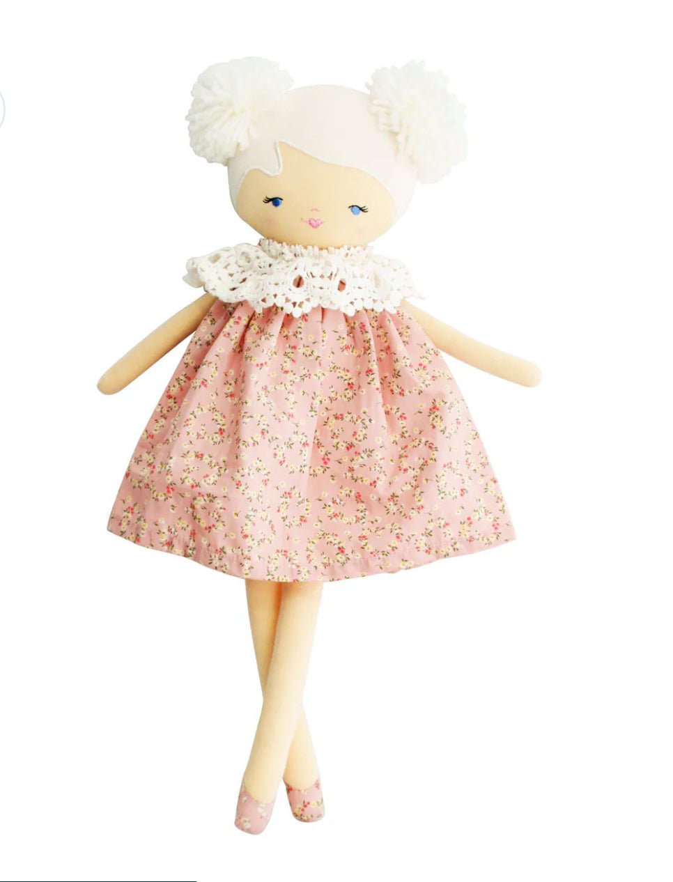 Alimrose Aggie Doll 45cm Posy Heart - Nursery Décor & Baby Girl Gift - Doll