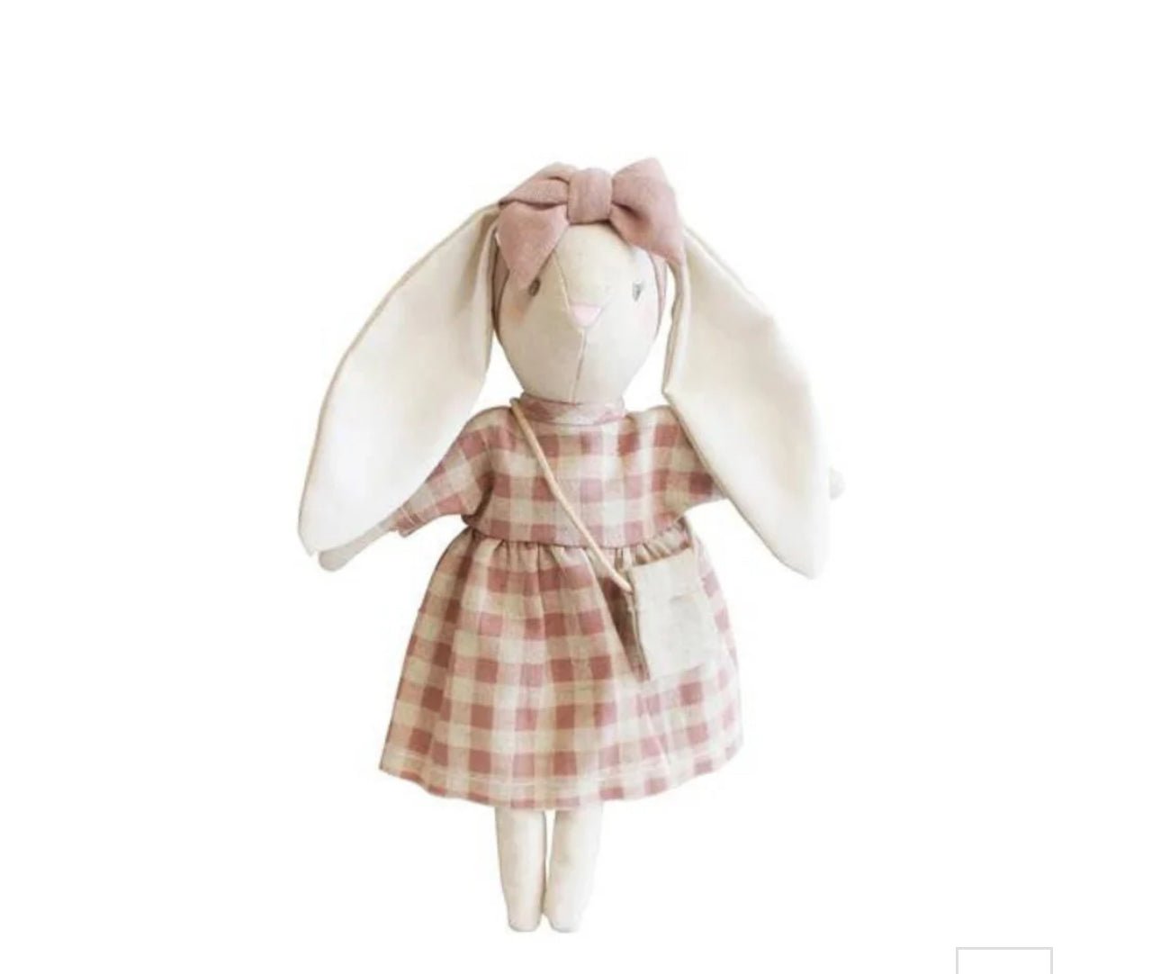 Alimrose Sofia Mini Rose Check Bunny - Doll