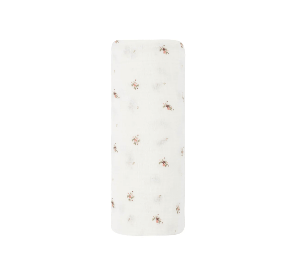 Aurora Classics Floral Print Muslin Swaddle Blanket - Muslin Swaddle