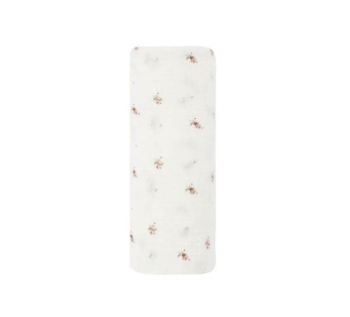 Aurora Classics Floral Print Muslin Swaddle Blanket - Muslin Swaddle