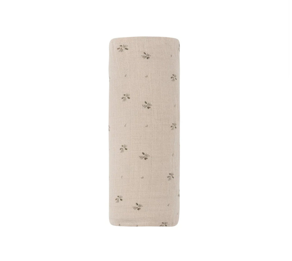 Aurora Classics Floral Print Muslin Swaddle Blanket - Muslin Swaddle