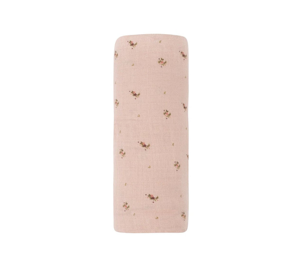 Aurora Classics Floral Print Muslin Swaddle Blanket - Muslin Swaddle