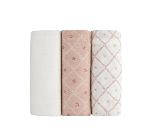 Aurora Classics Hypoallergenic Muslin Burp Cloth - 3 Pack - Burp Cloths
