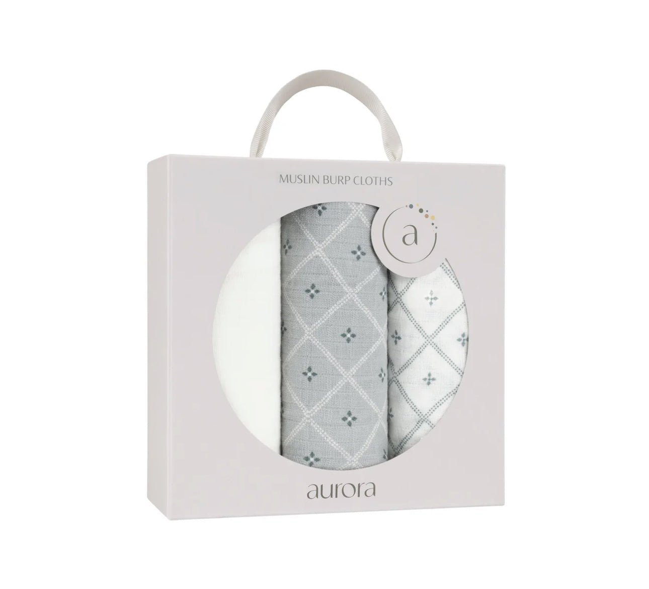 Aurora Classics Hypoallergenic Muslin Burp Cloth - 3 Pack - Burp Cloths