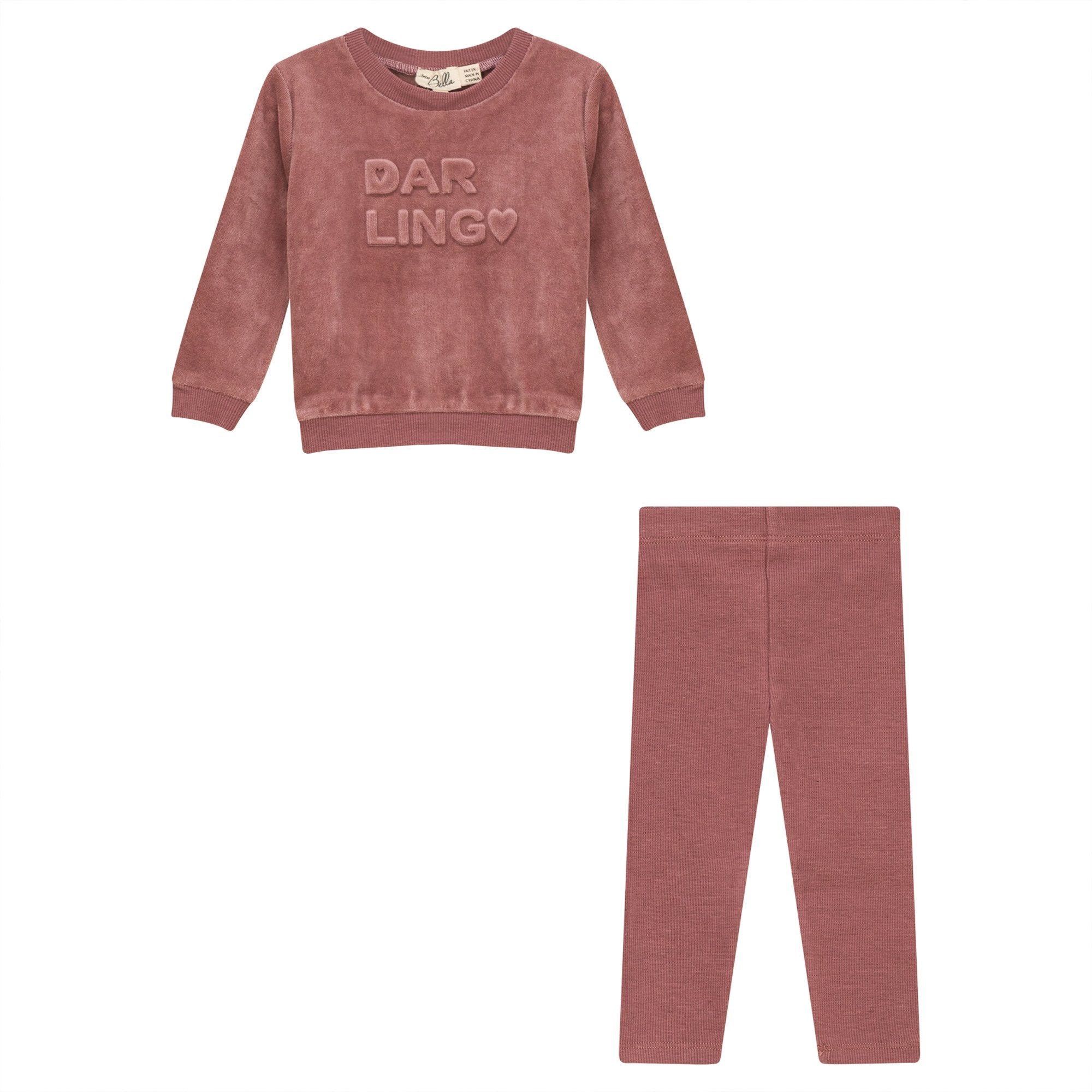 Bebe Bella Velour 2 Piece Toddler Set - Blissful Bundlz