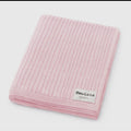 Bleu La La 100% Luxury Organic Cotton Ribbed Blanket - Blissful Bundlz