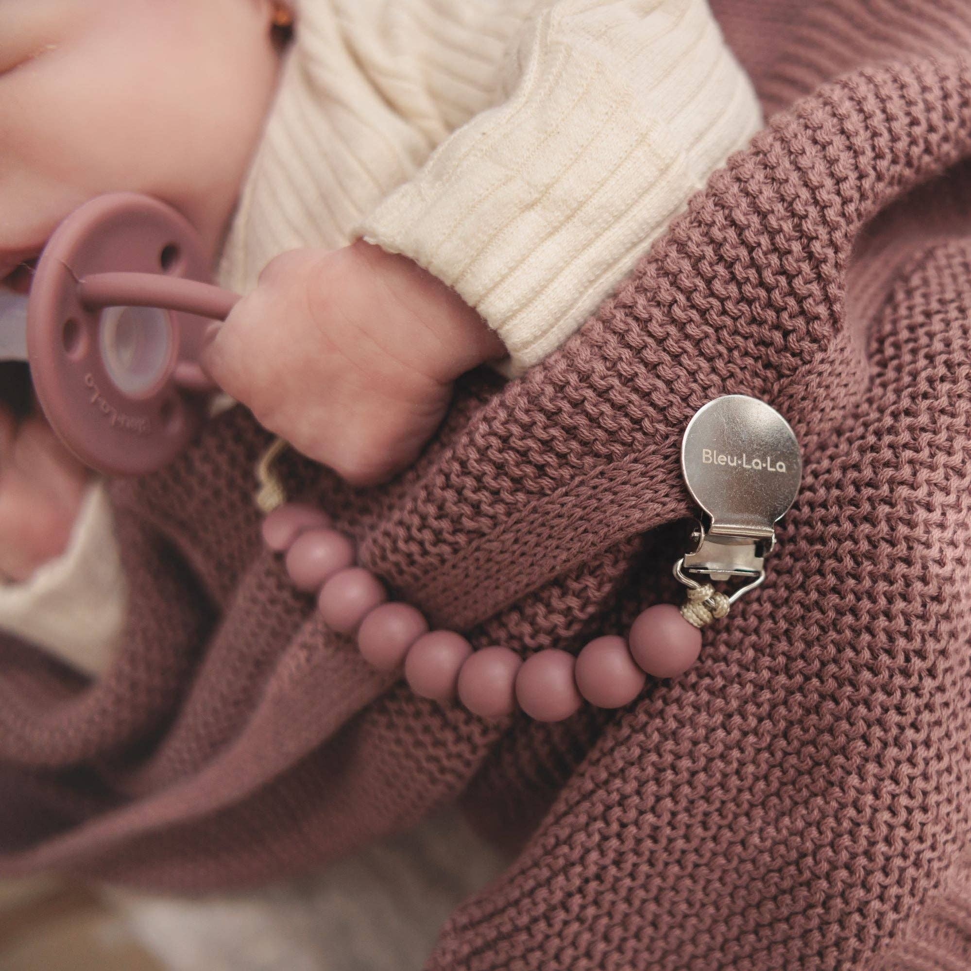 Bleu La La - Lulababe Pacifier Clip - Pacifier