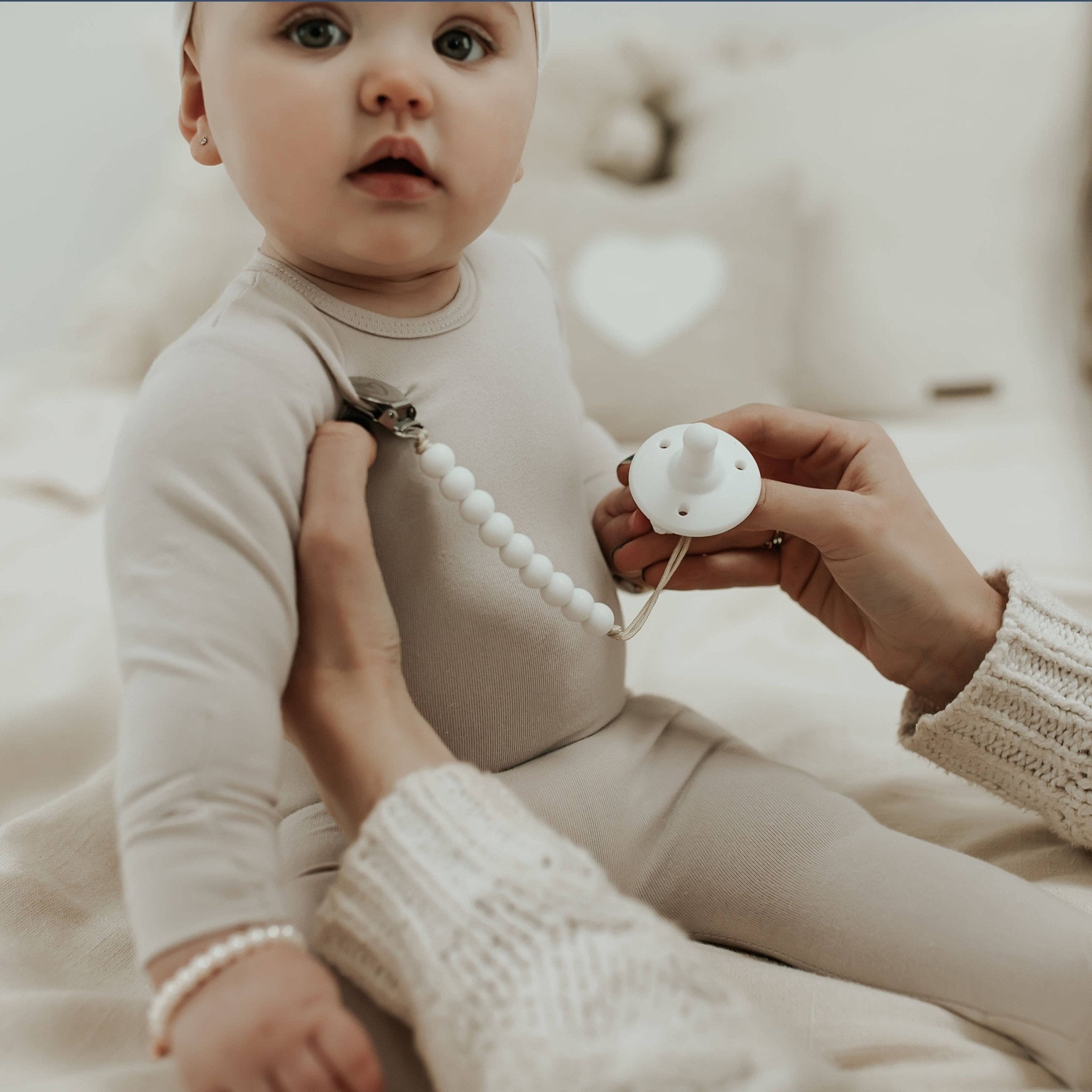 Bleu La La - Lulababe Pacifier Clip - Pacifier