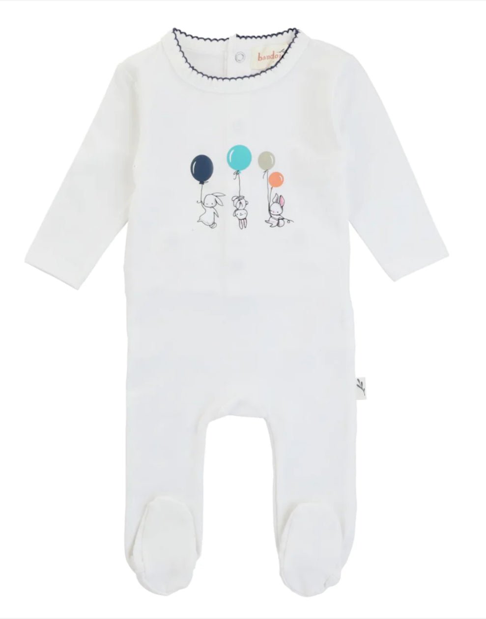 Bondoux Balloon Print Footie & Bonnet - Blissful Bundlz