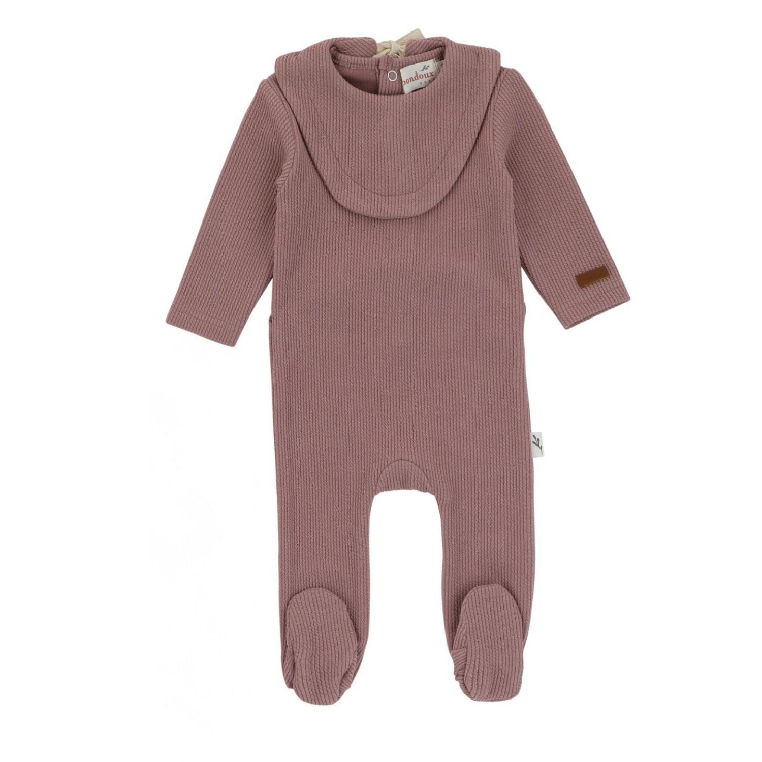 Bondoux Bebe Bib Knit Footie - Blissful Bundlz