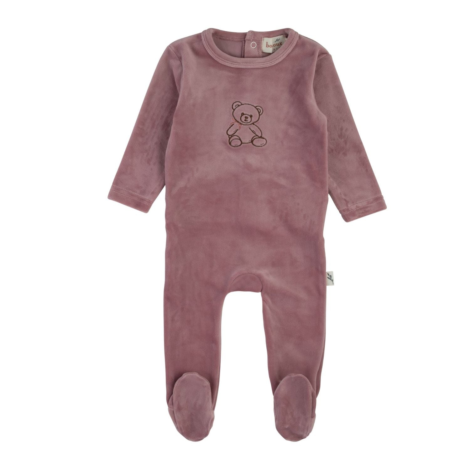 Bondoux Bebe Teddy Soft Velour Footie - Blissful Bundlz