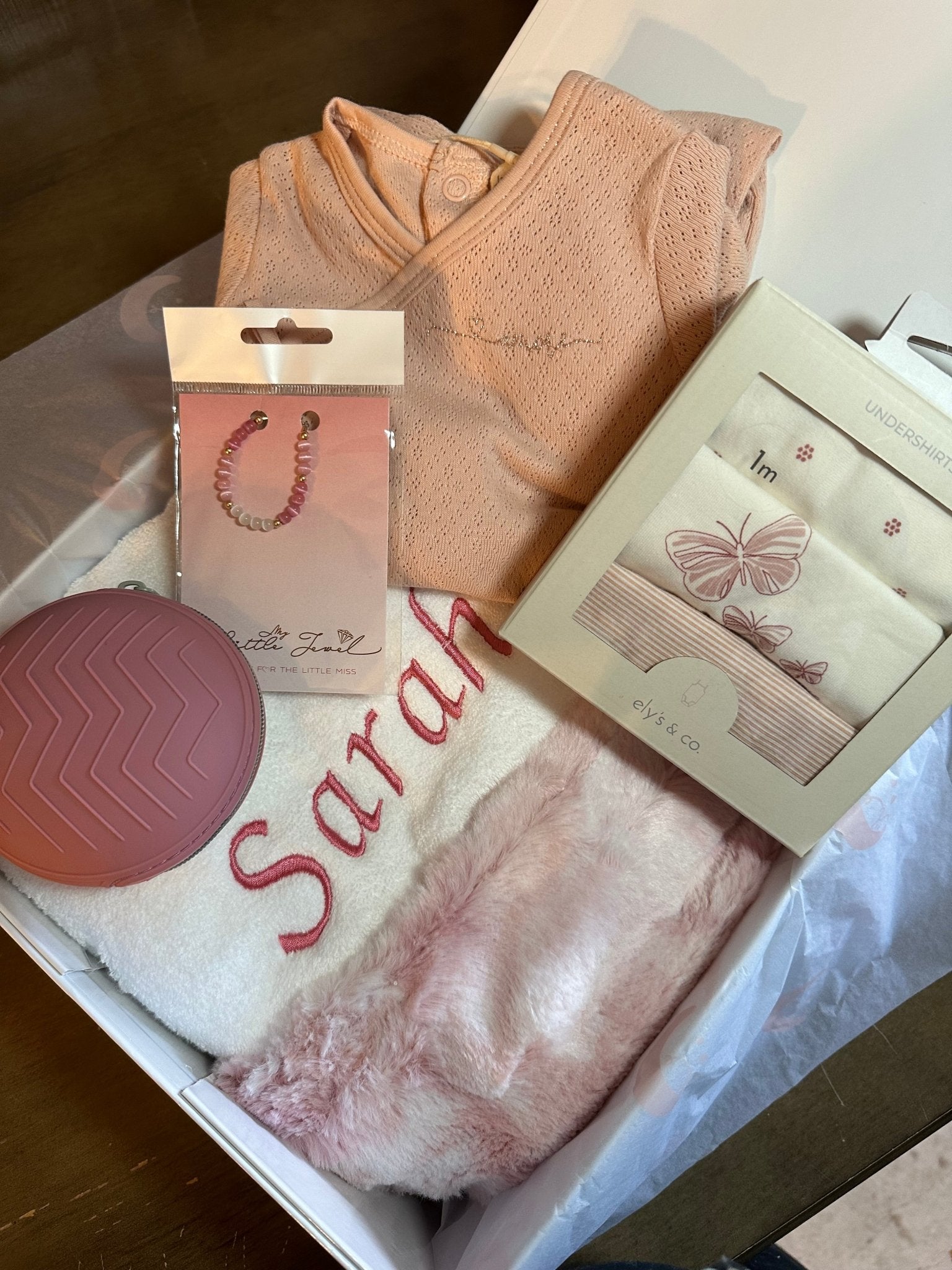 Bondoux Pink Tie Dye Fuzzy Hooded Baby Towel - Blissful Bundlz