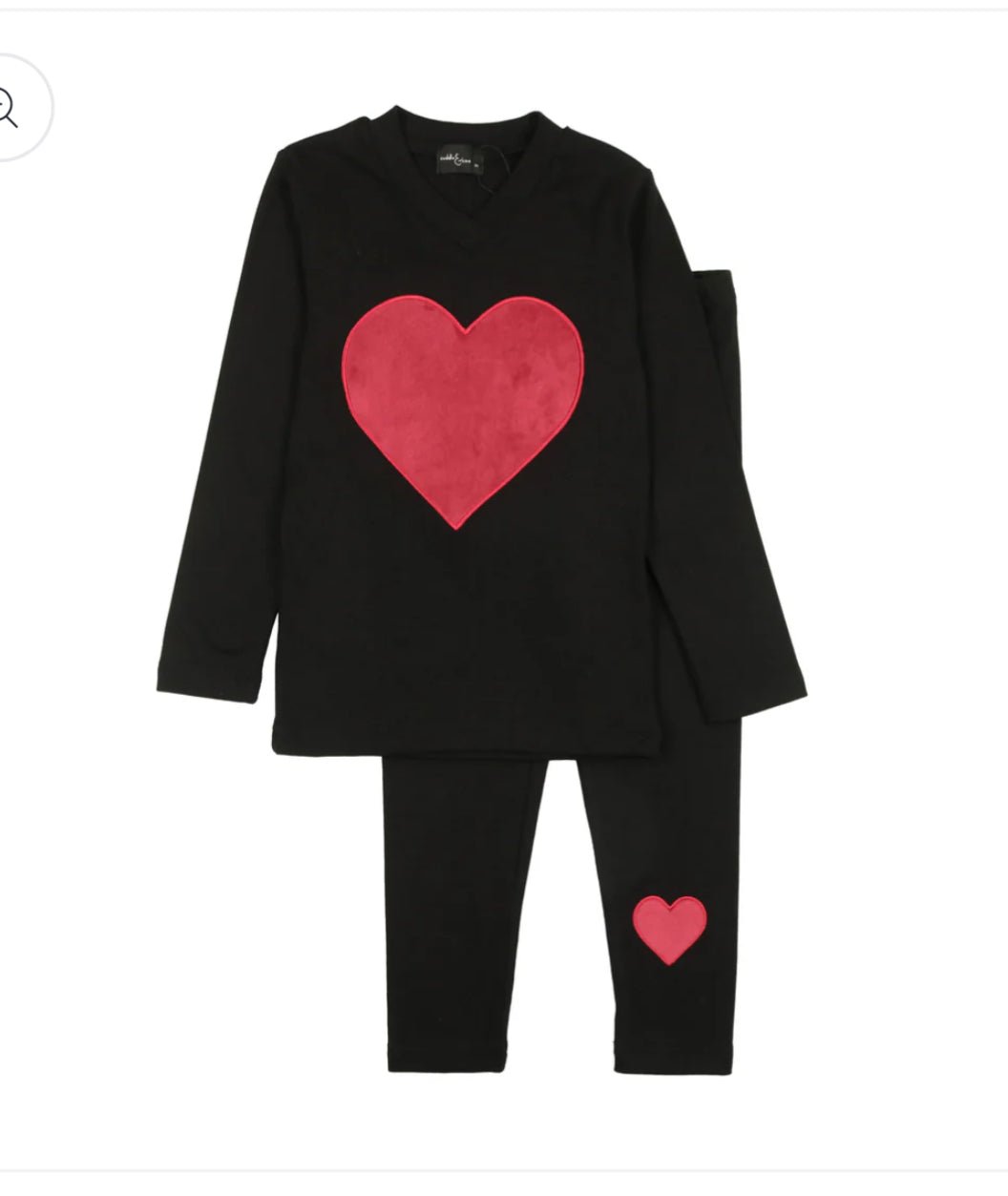 Cuddle & Coo Velour Heart Pajamas - Blissful Bundlz