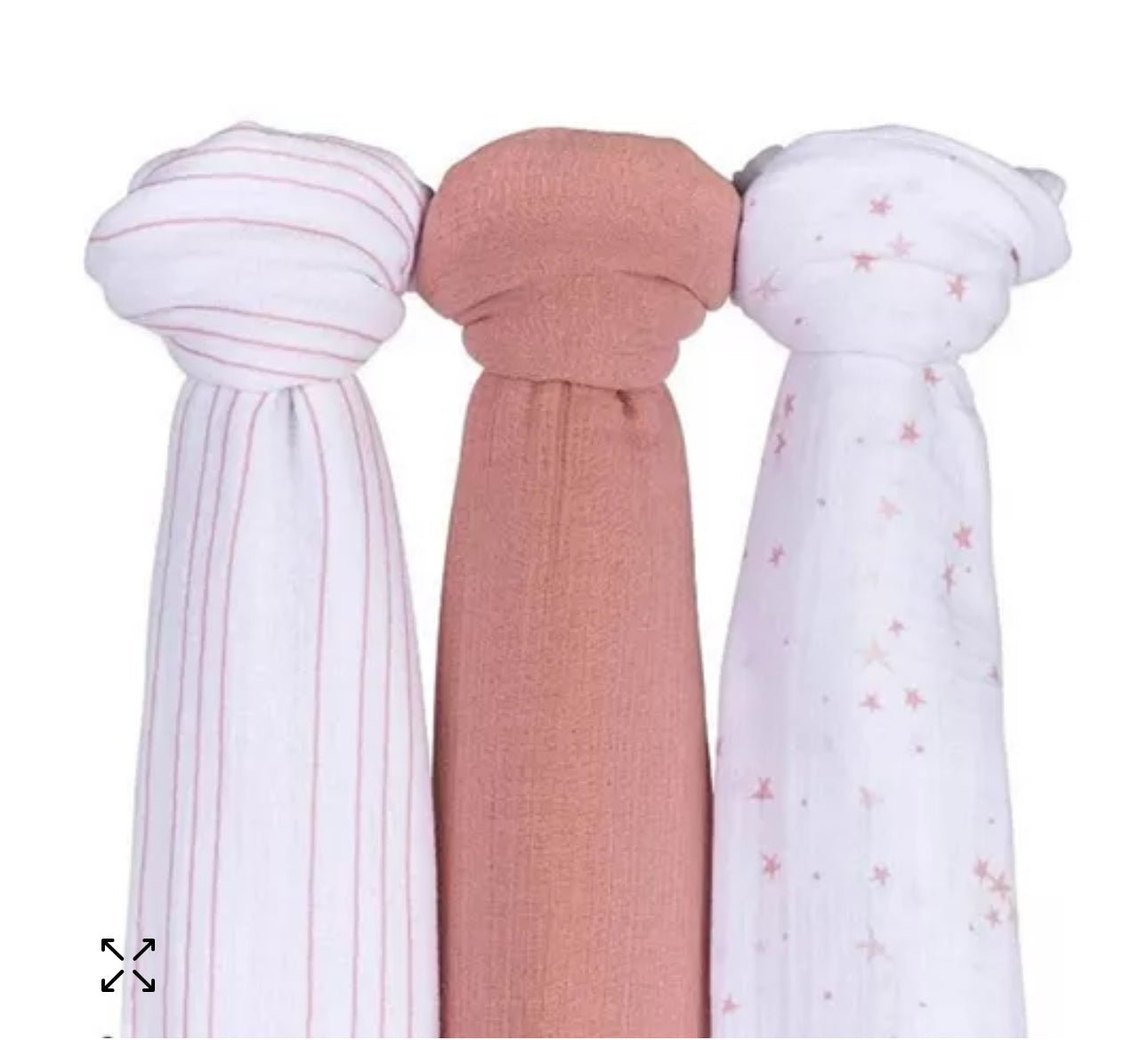 Elys & Co. 3 Pack Muslin Swaddles - Girls - Blissful Bundlz