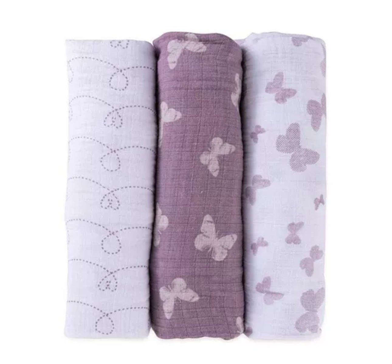 Elys & Co. 3 Pack Muslin Swaddles - Girls - Blissful Bundlz