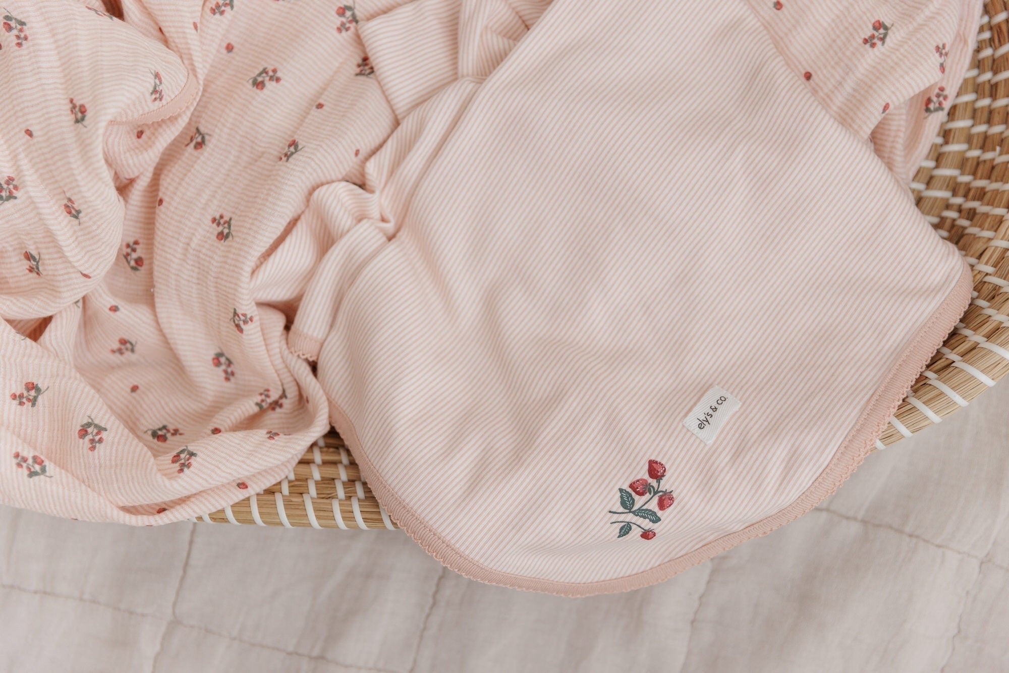 Ely’s & Co. Berry Collection Layette Set - Strawberry - Layette Set