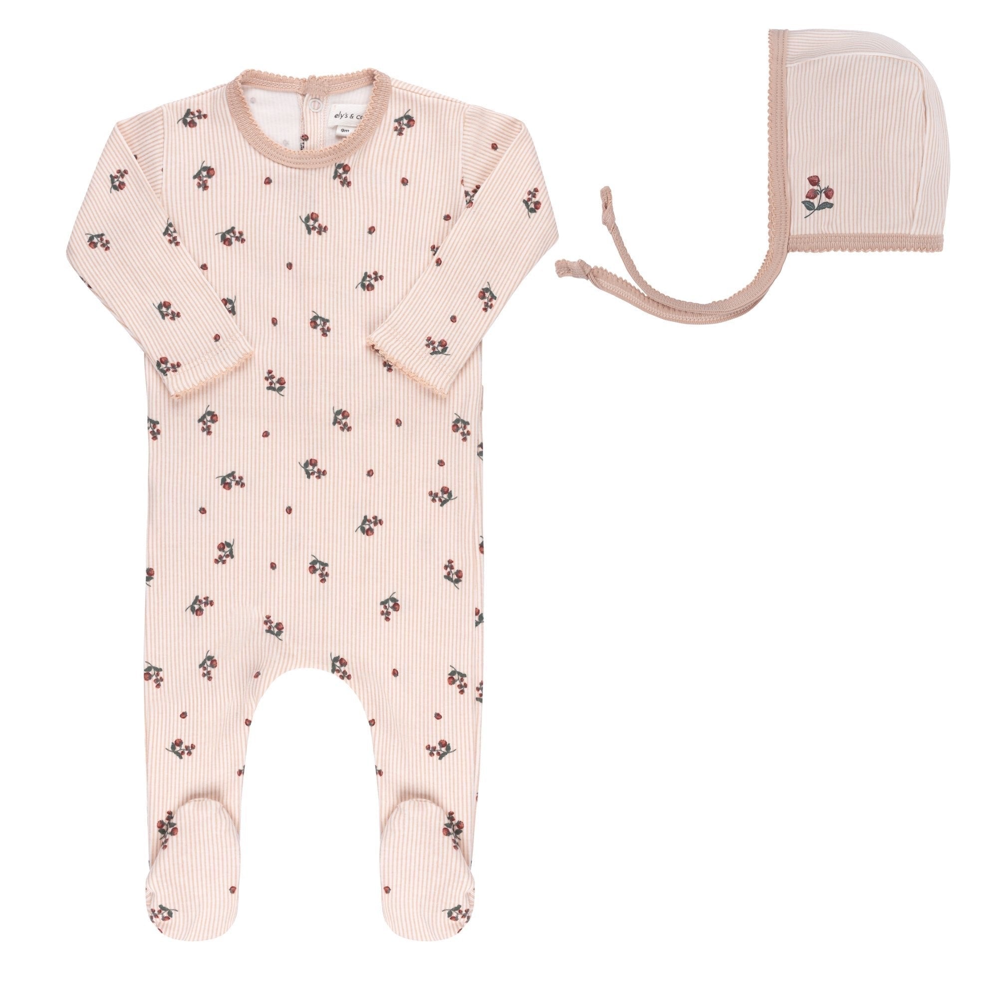 Ely’s & Co. Berry Collection Layette Set - Strawberry - Layette Set