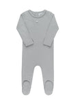 Ely’s & Co. Blue Pointelle Star Footie - Blissful Bundlz