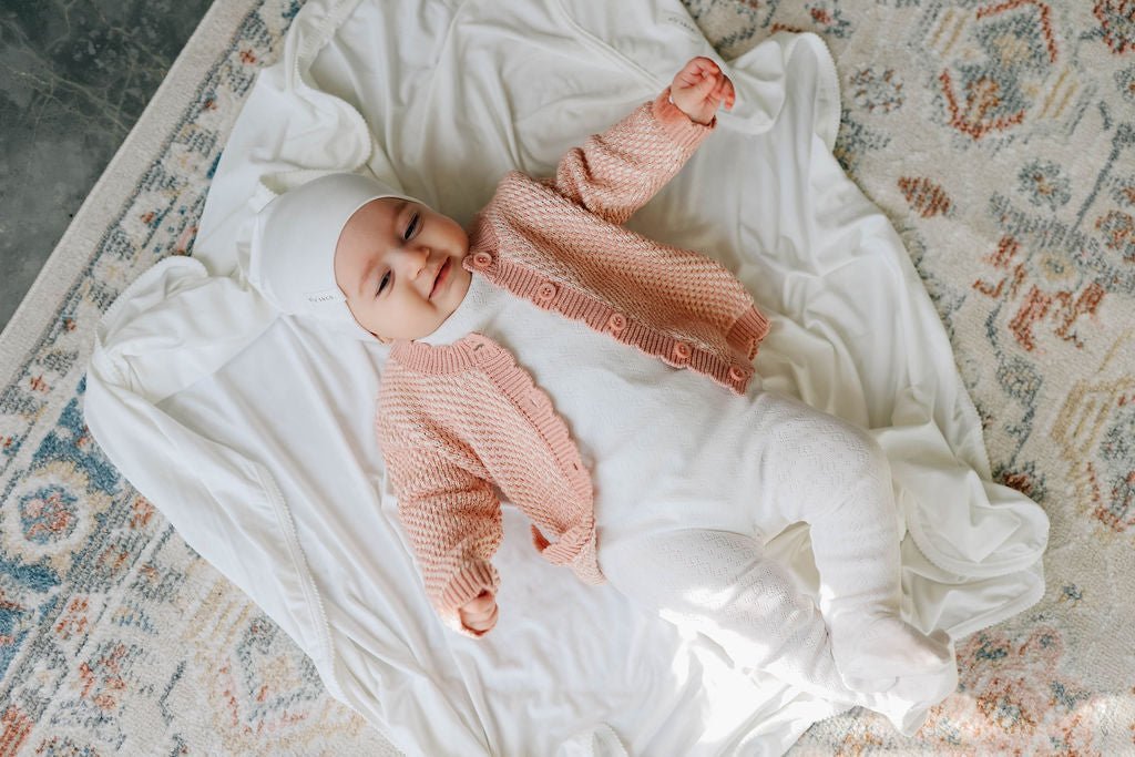 Elys & Co. Embroidered Cherry Pointelle Collection Layette Set - Blissful Bundlz