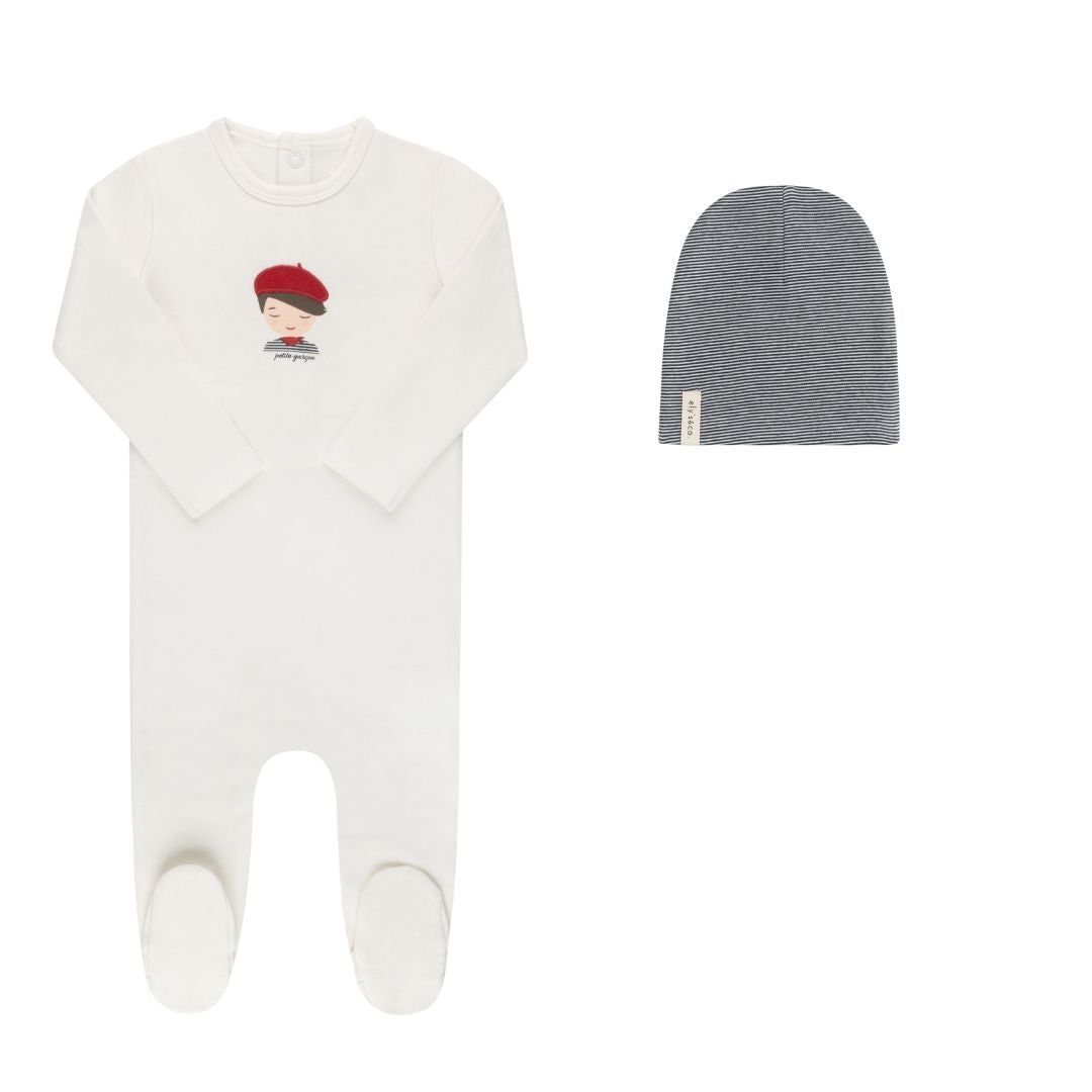 Elys & Co. French Terry Boys Collection Footie & Beanie - Blissful Bundlz