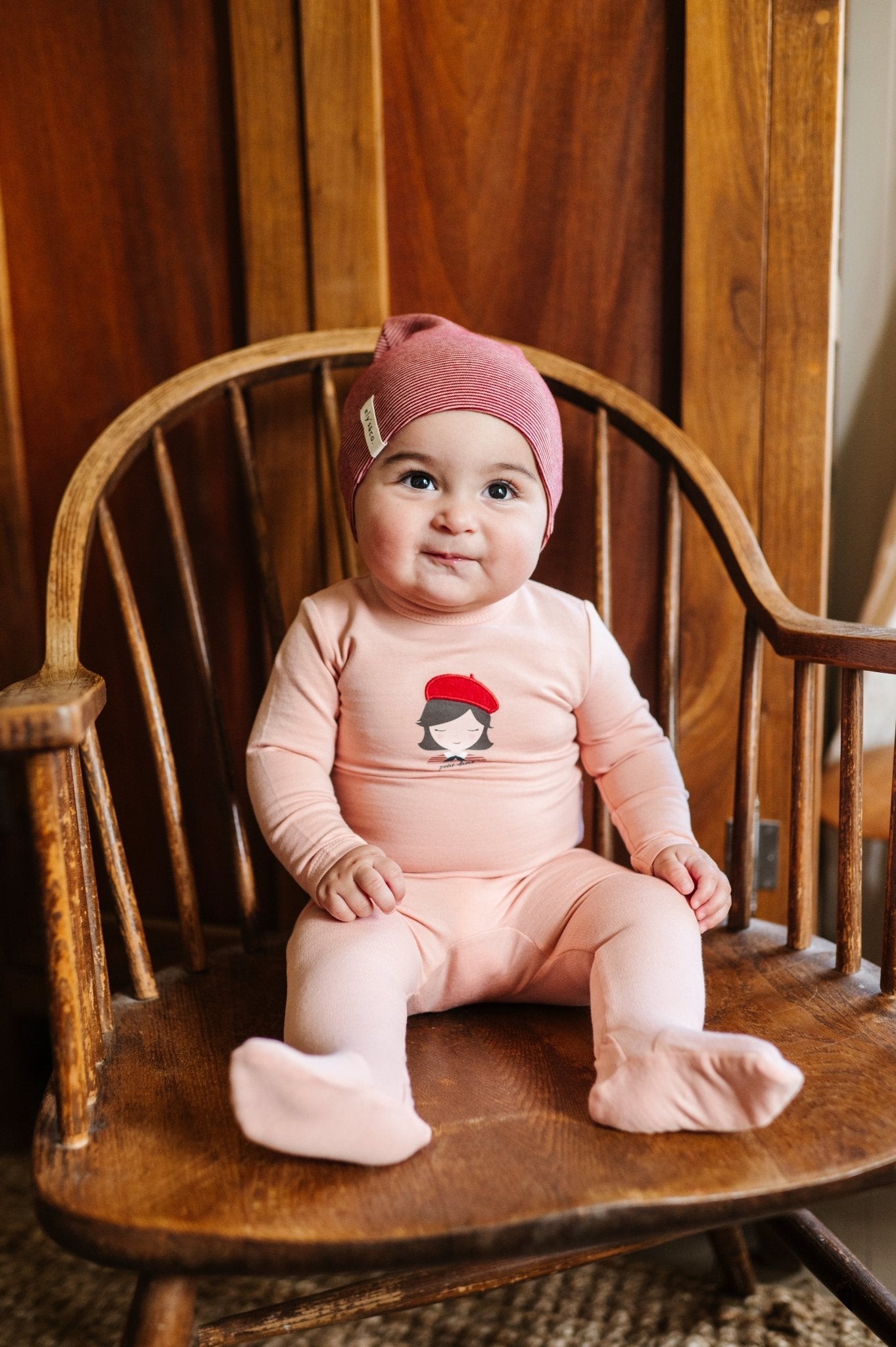 Elys & Co. French Terry Girls Collection Footie & Beanie - Blissful Bundlz