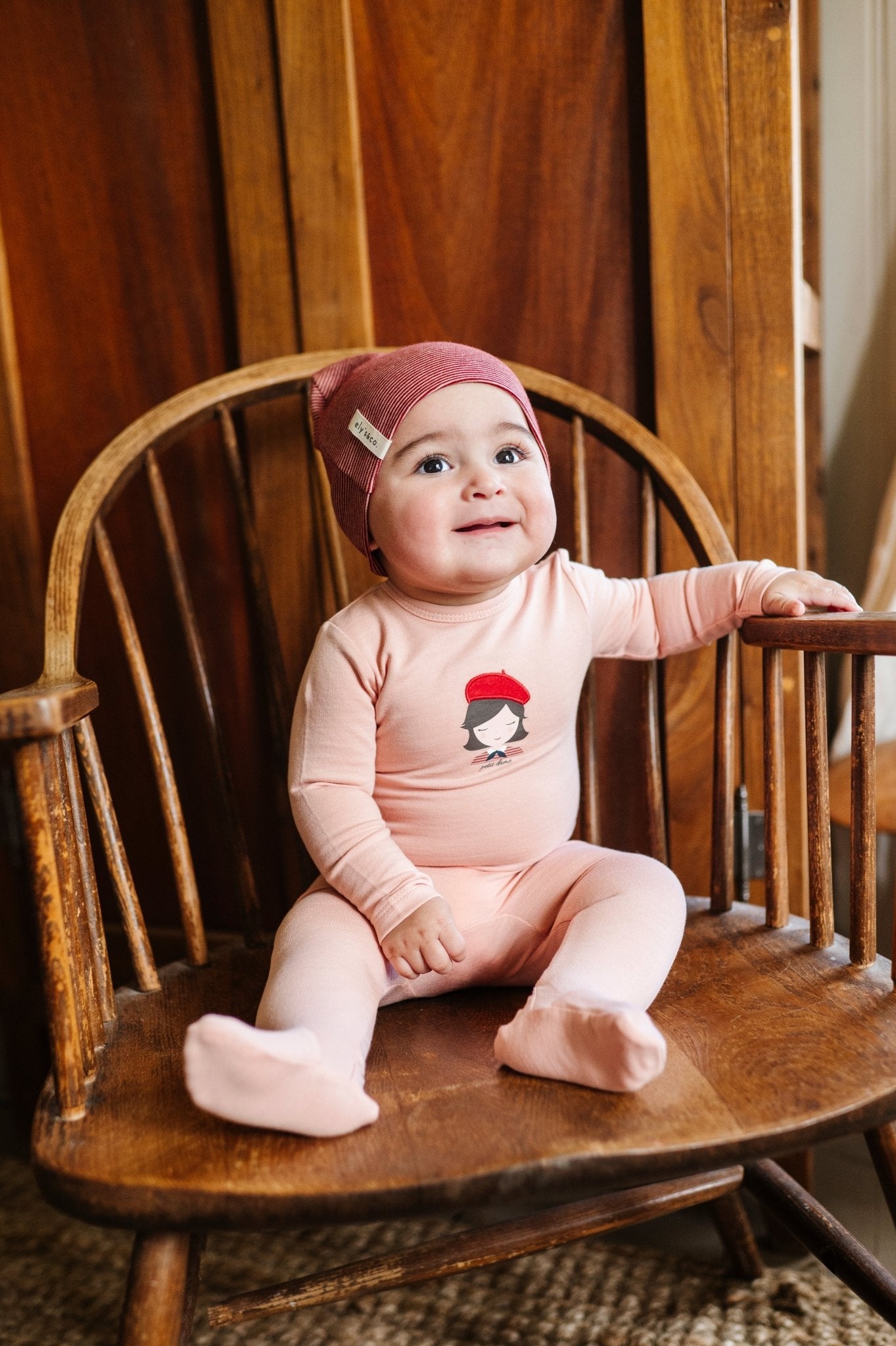 Elys & Co. French Terry Girls Collection Footie & Beanie - Blissful Bundlz