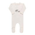 Elys & Co. French Terry Olive You Collection Footie - Blissful Bundlz