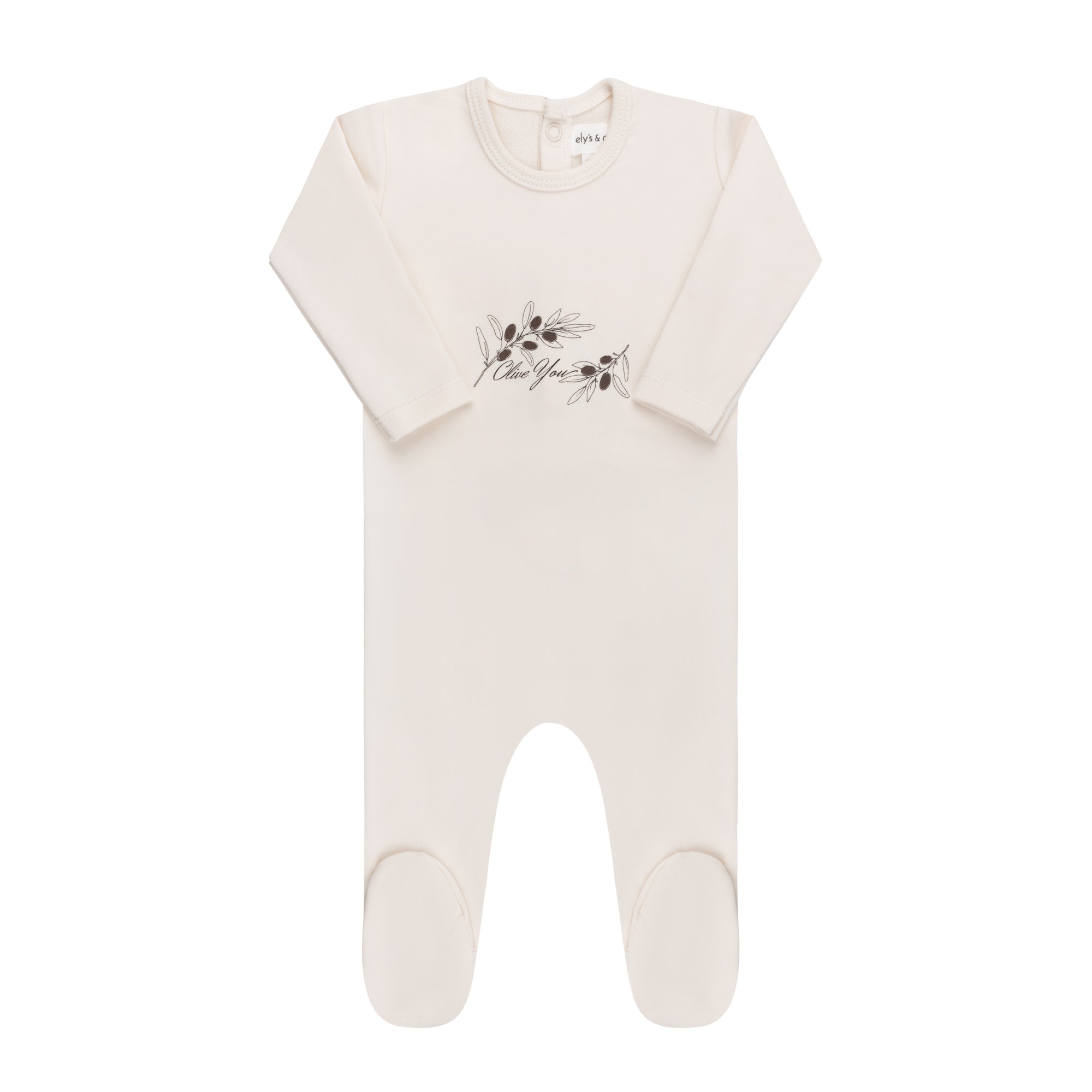 Elys & Co. French Terry Olive You Collection Layette Set - Blissful Bundlz