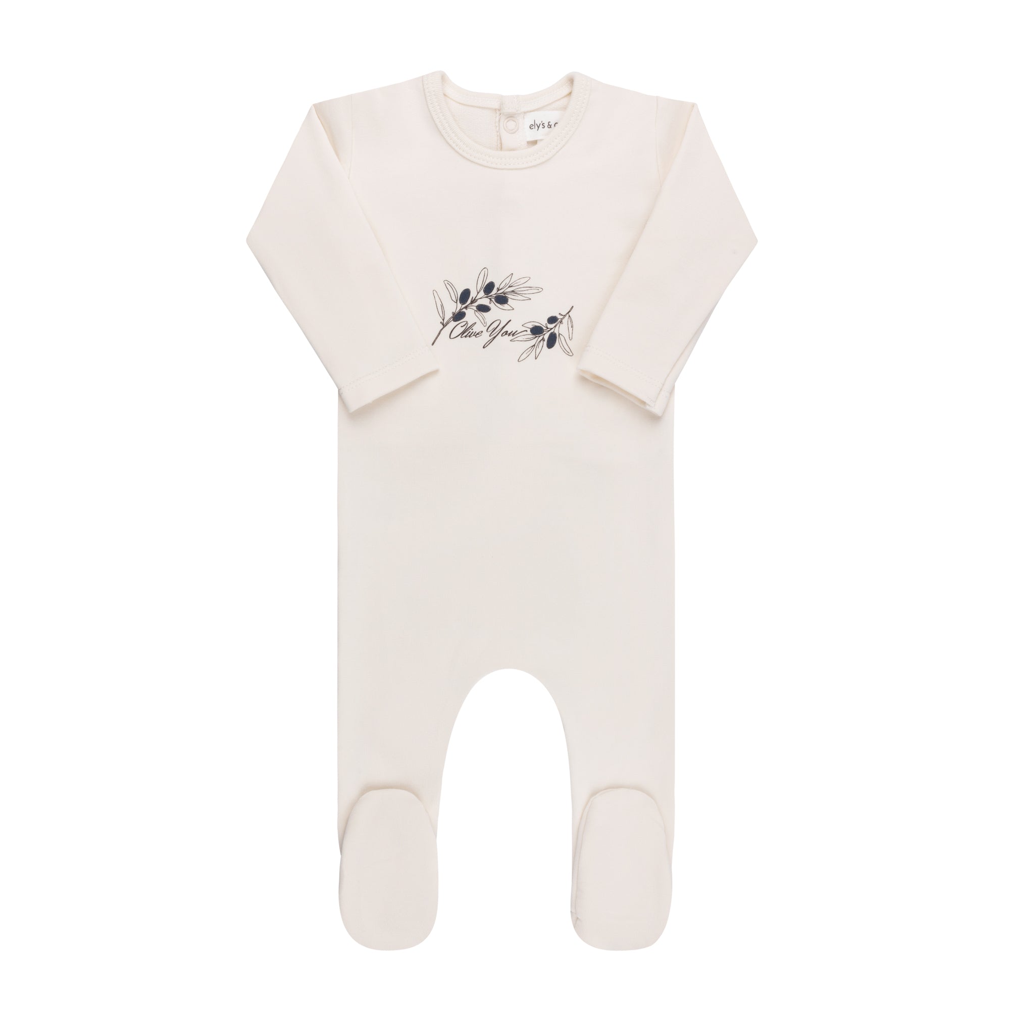 Elys & Co. French Terry Olive You Collection Layette Set - Blissful Bundlz