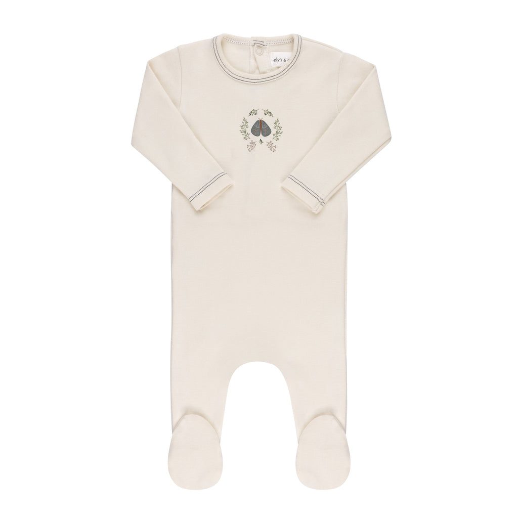 Ely’s & Co. Garden Floral Center Collection Layette Set - Ivory Boy - Blissful Bundlz