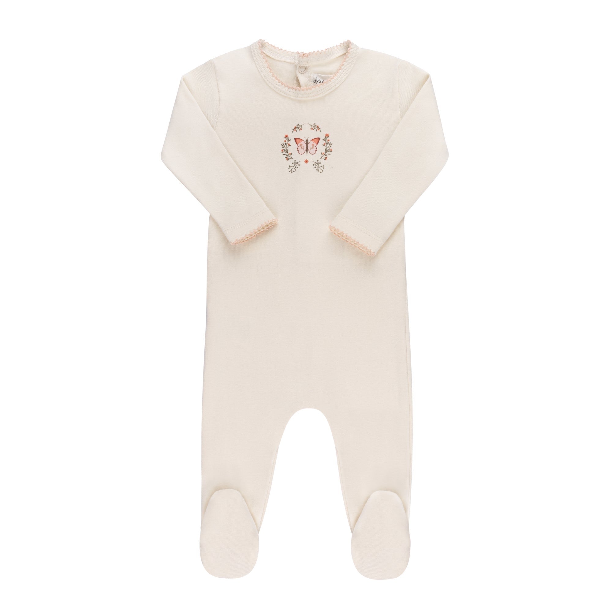 Ely’s & Co. Garden Floral Center Collection Layette Set - Ivory Girl - Blissful Bundlz