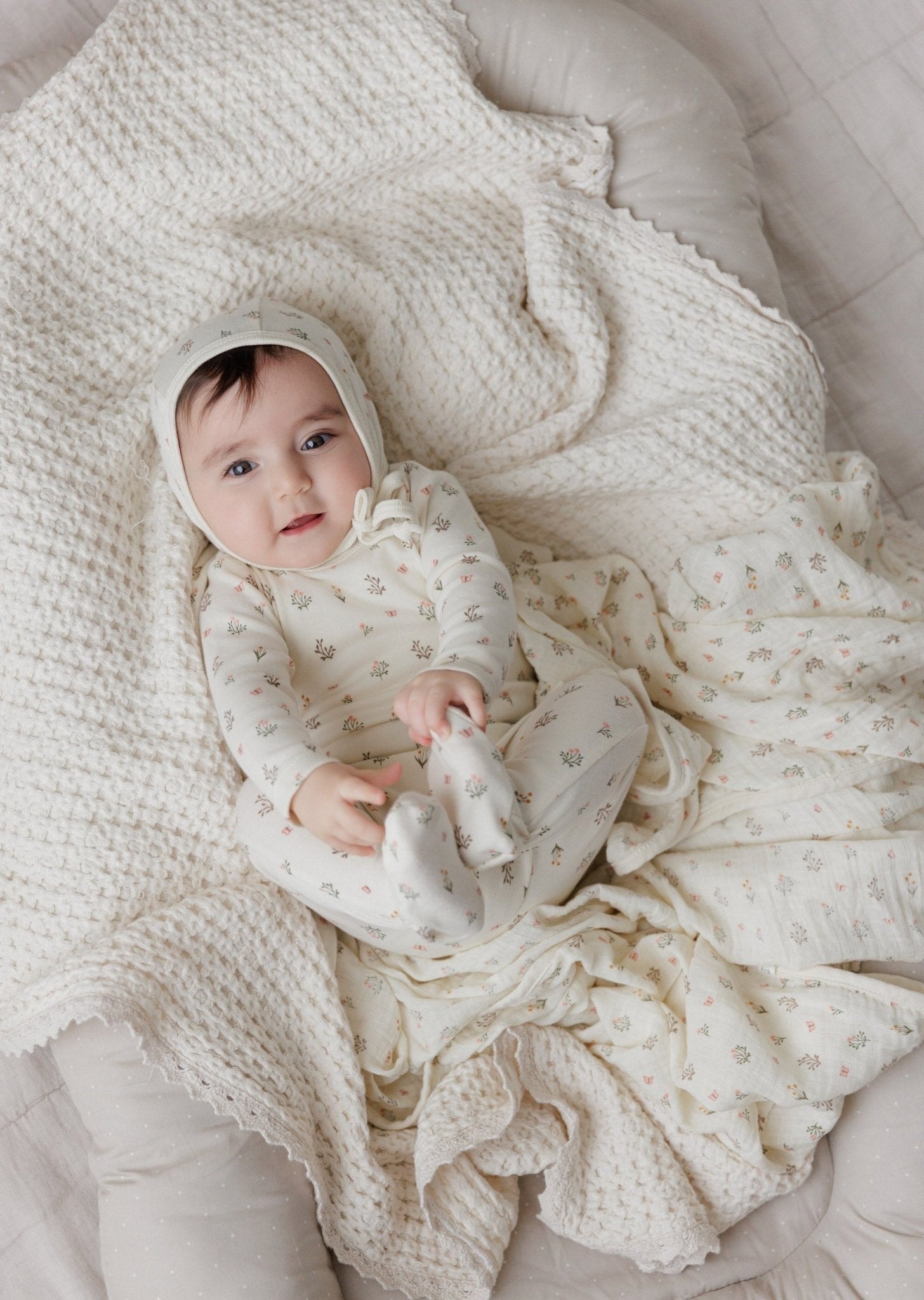 Ely’s & Co. Garden Floral Print Collection Footie - Girls - Blissful Bundlz