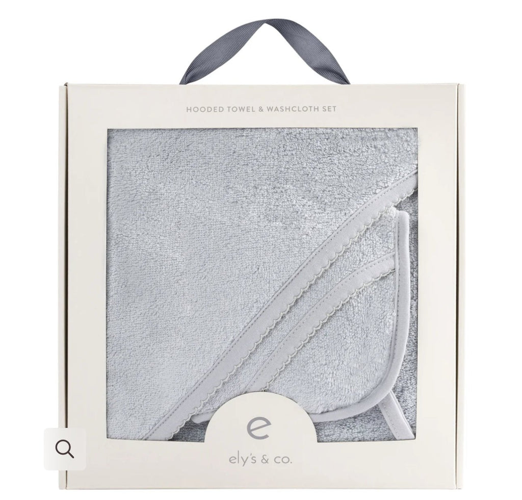Elys & Co. Hooded Towel & Washcloth Set - Blissful Bundlz