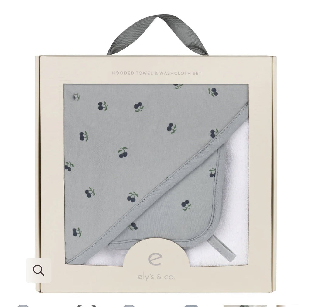 Elys & Co. Hooded Towel & Washcloth Set - Blissful Bundlz